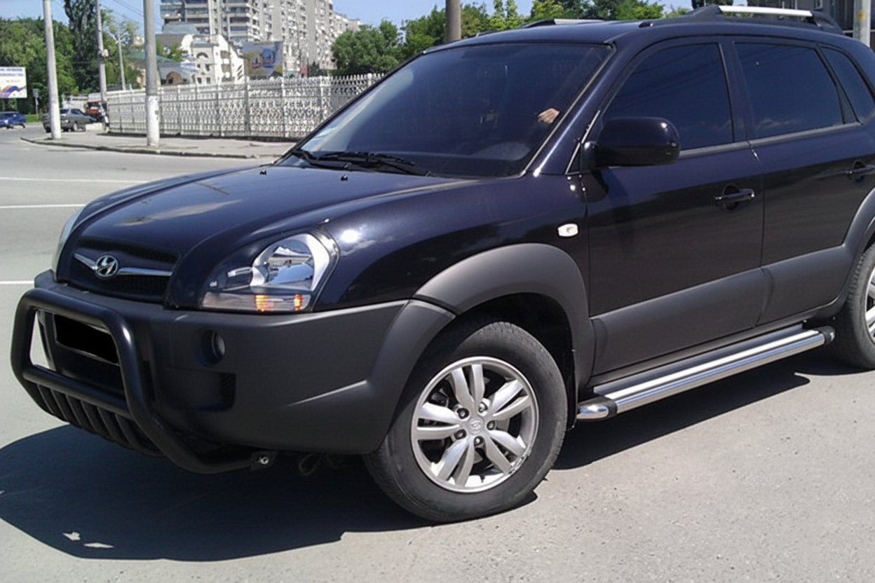 Кенгурятник WT002 Black (нерж.) 2
