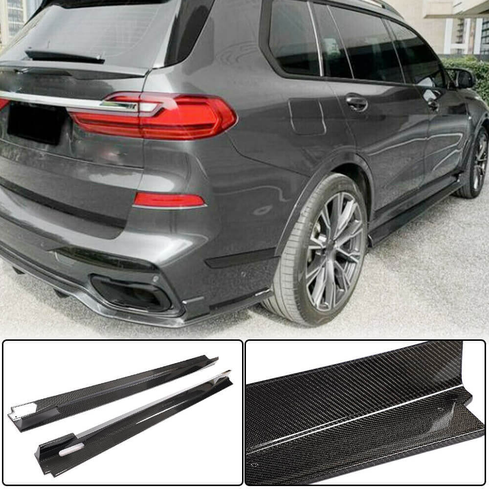 Накладки на пороги (для M-Sport, Карбон) 2