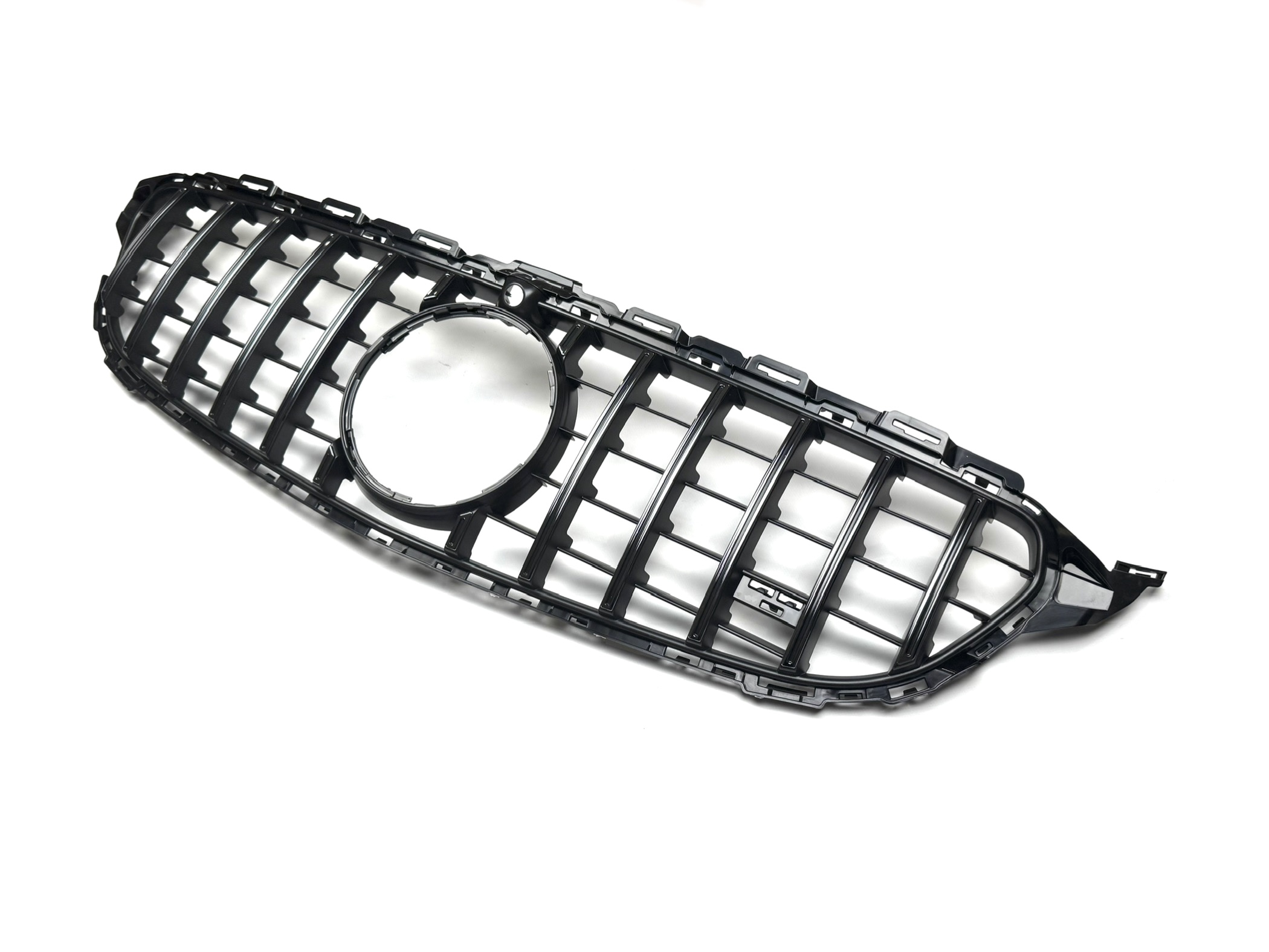Решітка радіатора GT CHROME Mercedes C-Class W205 2014-2018 ПІД КАМЕРУ 3