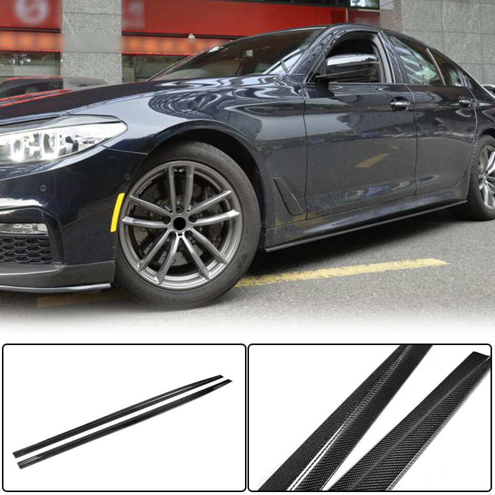 Накладки на пороги V1 (для M-Sport/M5 2017-2020, Карбон) 2