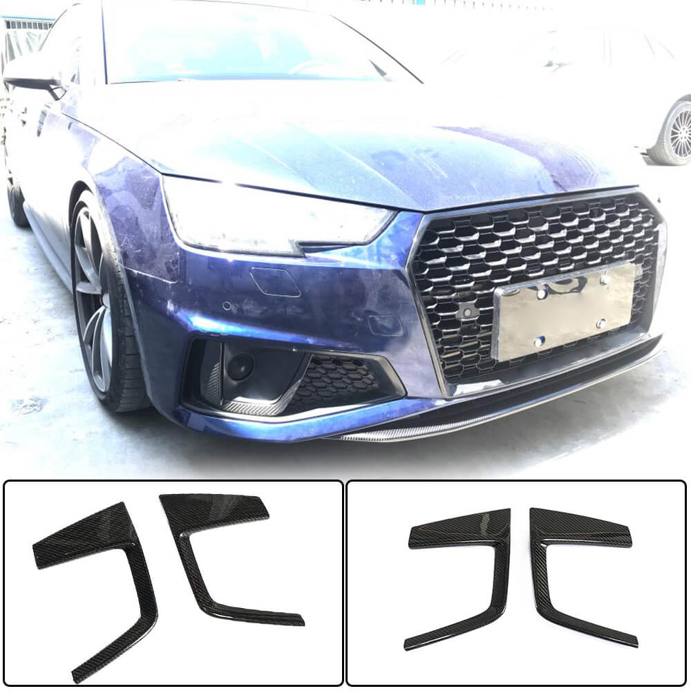 Накладки на протитуманні фари V3 (для S-Line Sedan 2015-2019, Карбон) 2