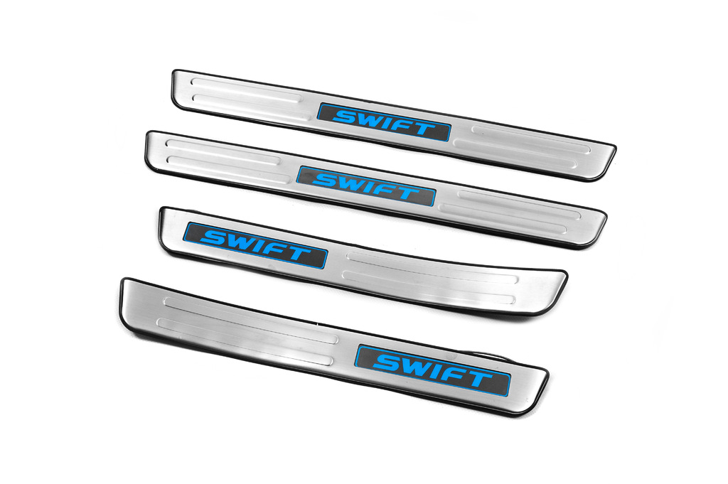 Накладки на пороги Libao LED (4 шт, нерж) 2