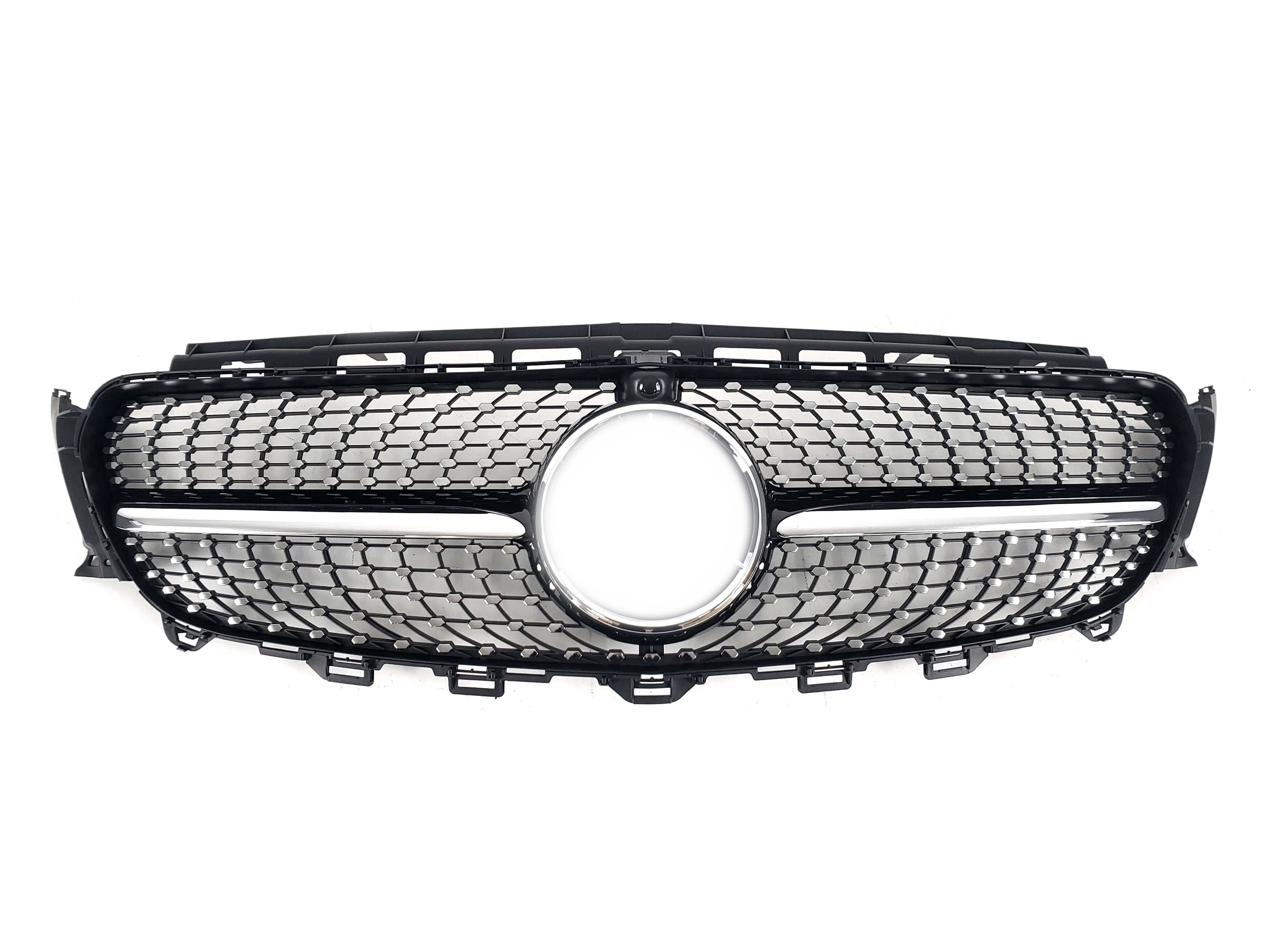 Решітка радіатора Black (з місцем під камеру) Diamond на Mercedes-Benz E-Class W213 2016-2020 року