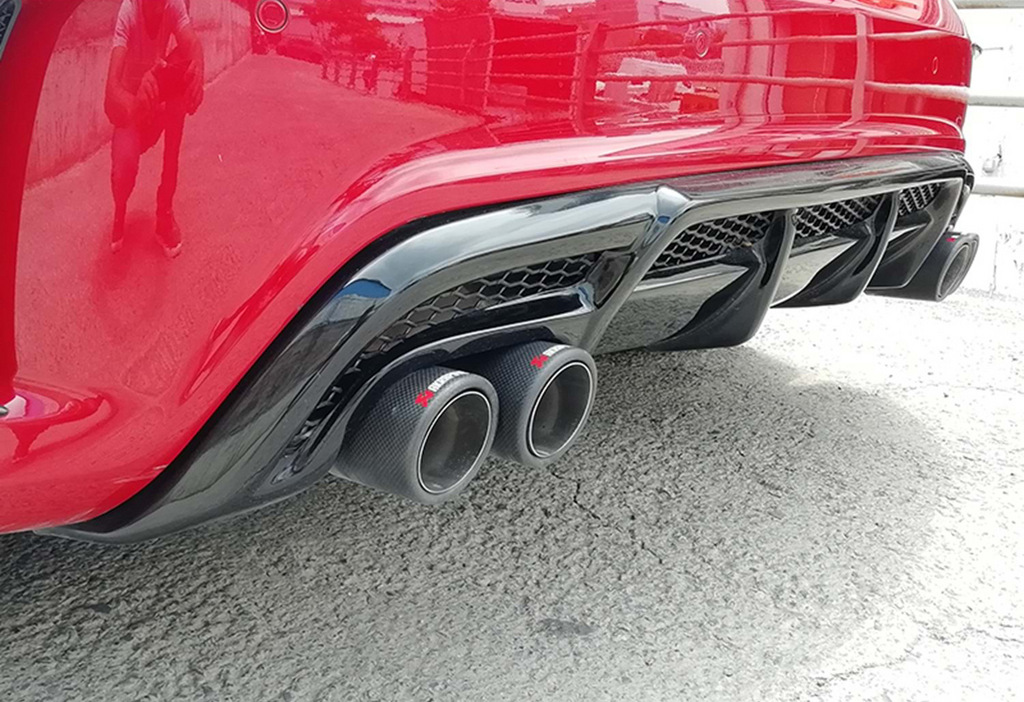 Задній дифузор (2012-2015, для Brabus, чорний глянець) 2