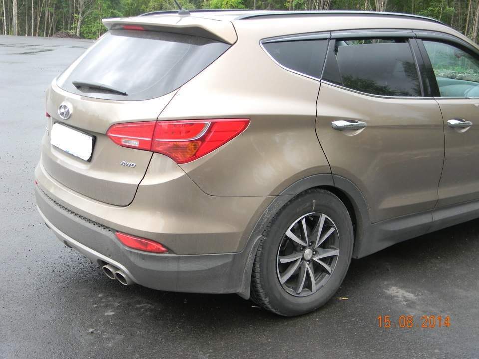 Дефлектори вікон Clover Hyundai Santa Fe 4 шт 2012- 2