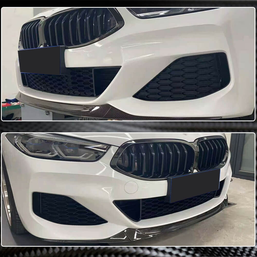 Накладка на передній бампер Lip V5 (для M-Sport, Карбон) 3
