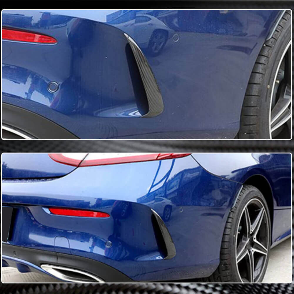 Накладки на задній бампер V1 (для купе/кабріолет Base/AMG-Line/C43 AMG 2015-2019, Карбон) 5