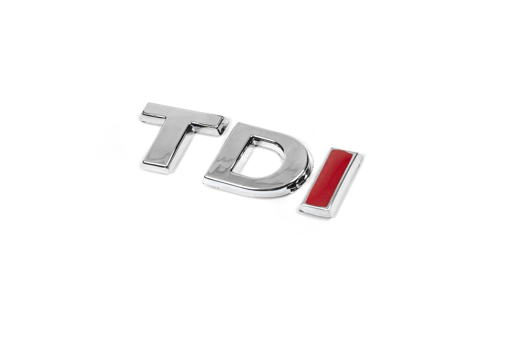 Напис TDI (під оригінал) TD-хром, I-червона 2