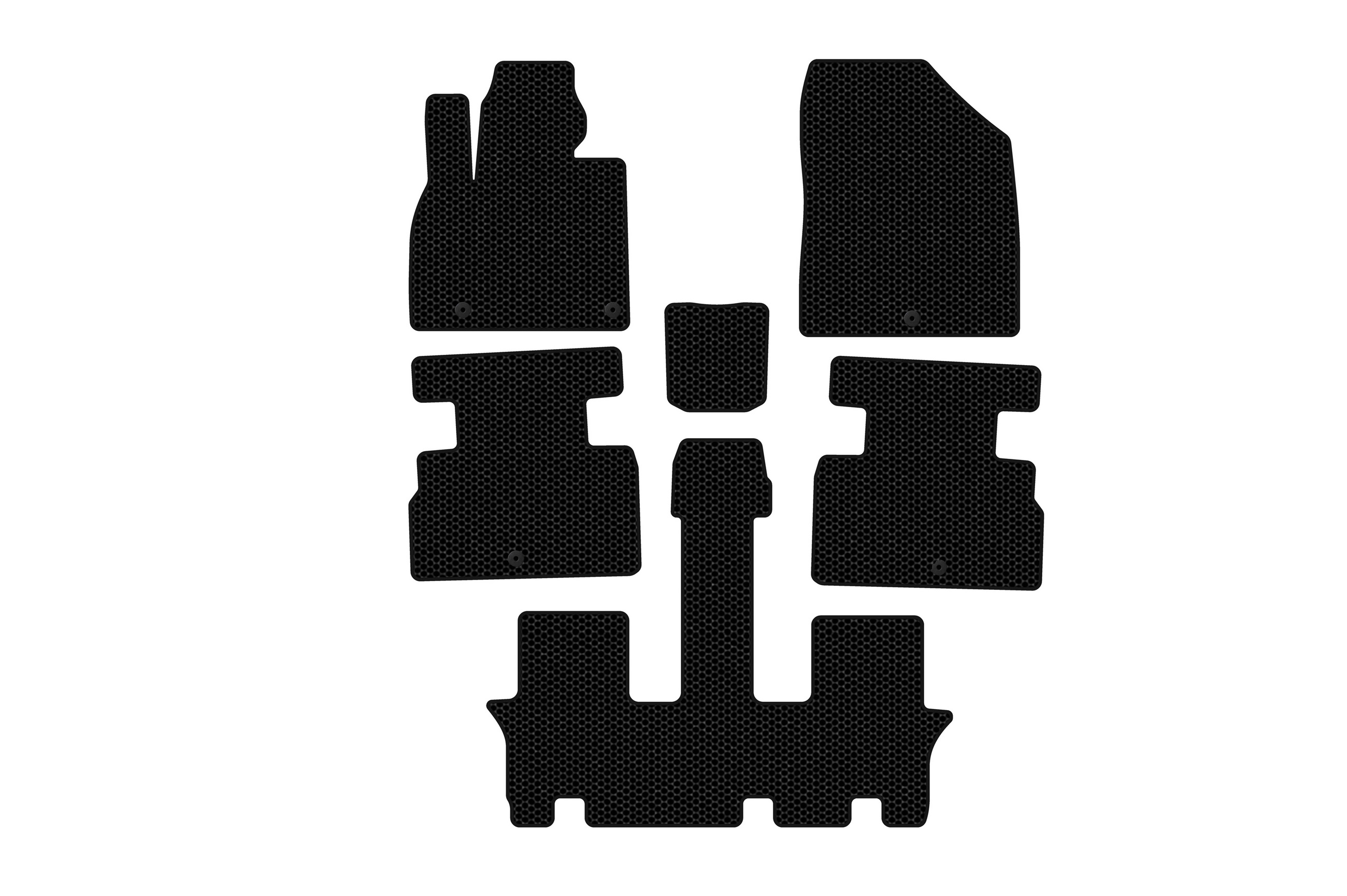 Гумові килимки Carsuit (3 ряди, 7-ми місний, чорні)