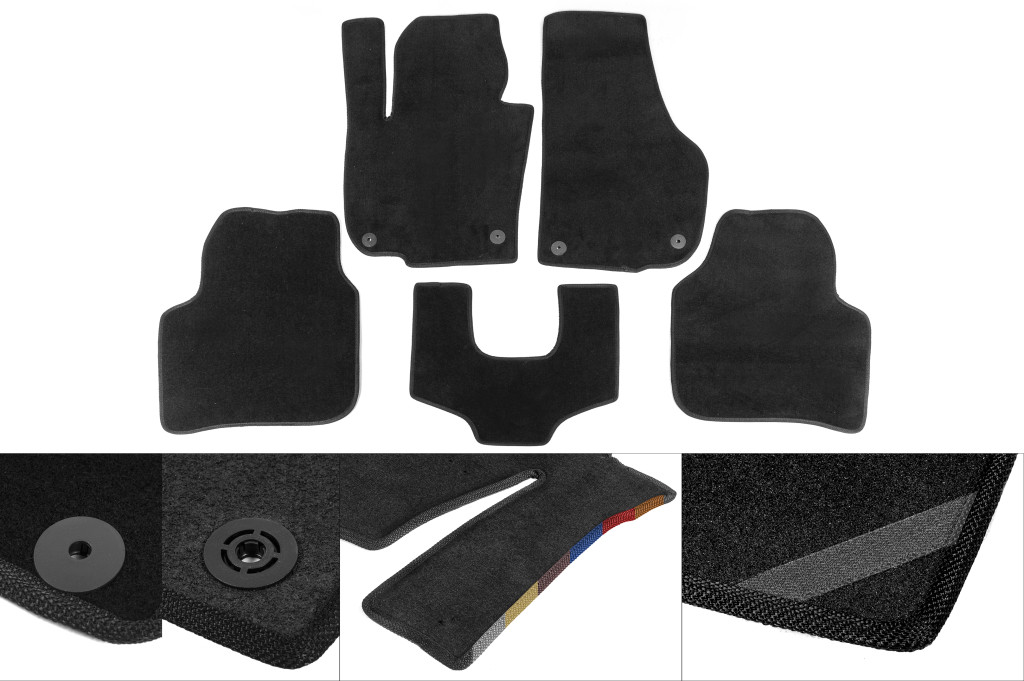 Килимки текстильні Premium (чорні)