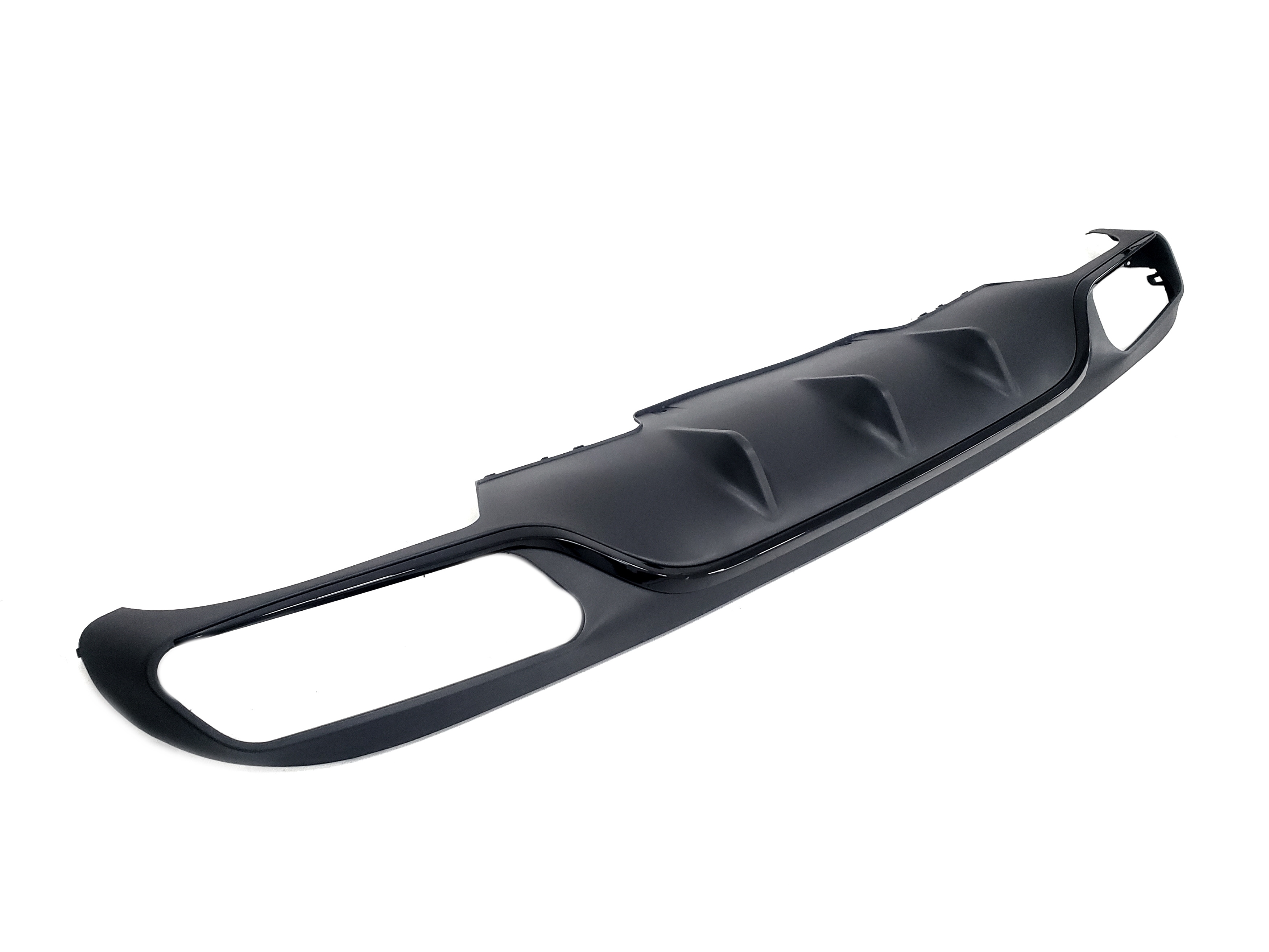 Дифузор (заднього бампера) Full Black / Black Pipe (стиль E63) Normal на Mercedes-Benz E-Class W213 2016-2020 року 2