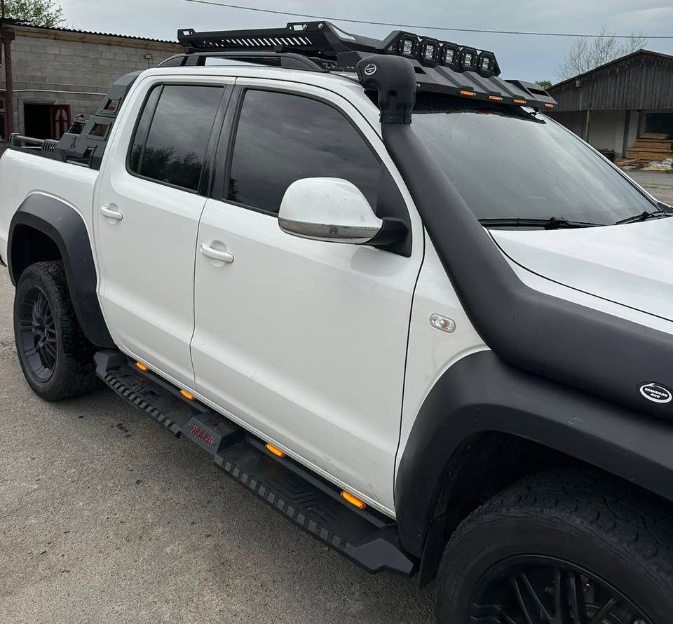 Бокові пороги Dakar V2 з LED (2 шт, метал) 5