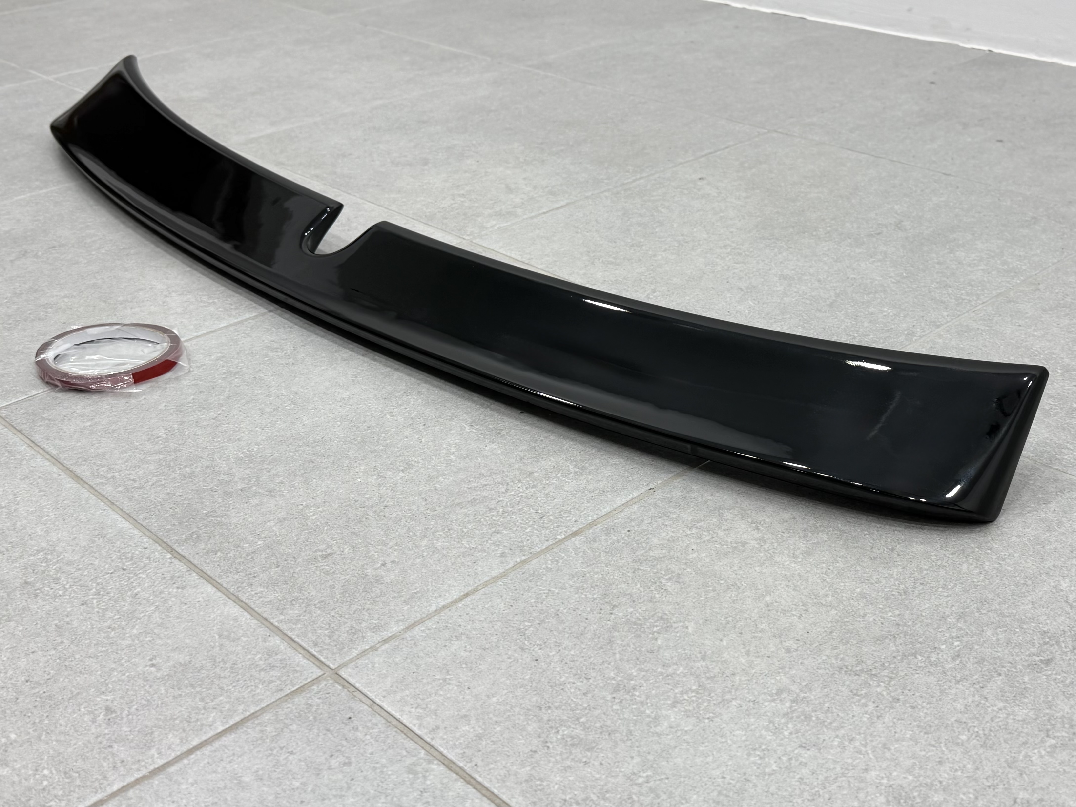 Козирок на скло Mercedes-Benz E class W211 2003-2009 ABS пластик, колір чорний глянець 4
