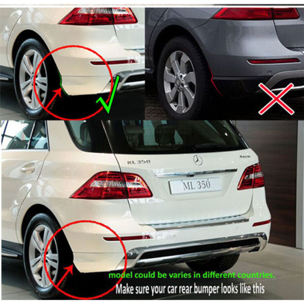 Задні бризковики для ML W166 (бампер AMG) 4