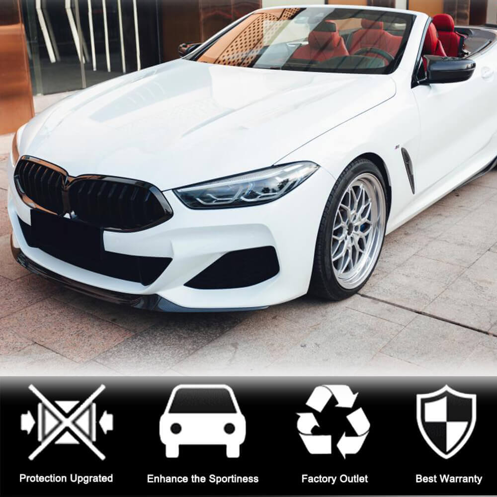 Накладка на передній бампер Lip V5 (для M-Sport, Карбон) 2
