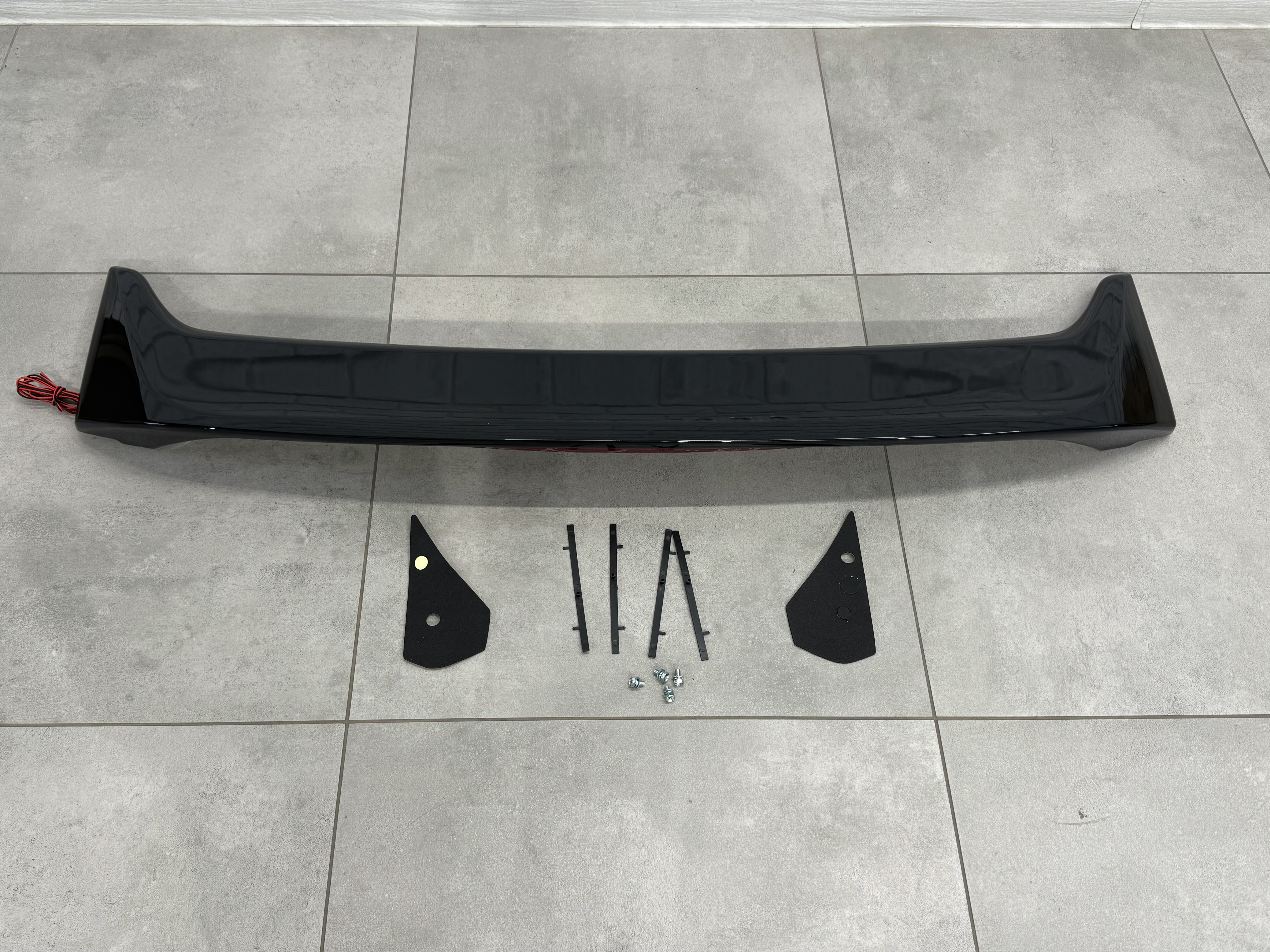Спойлер багажника Honda Civic зі стоп сигналом 2006-2011 ABS пластик, колір чорний глянець 2