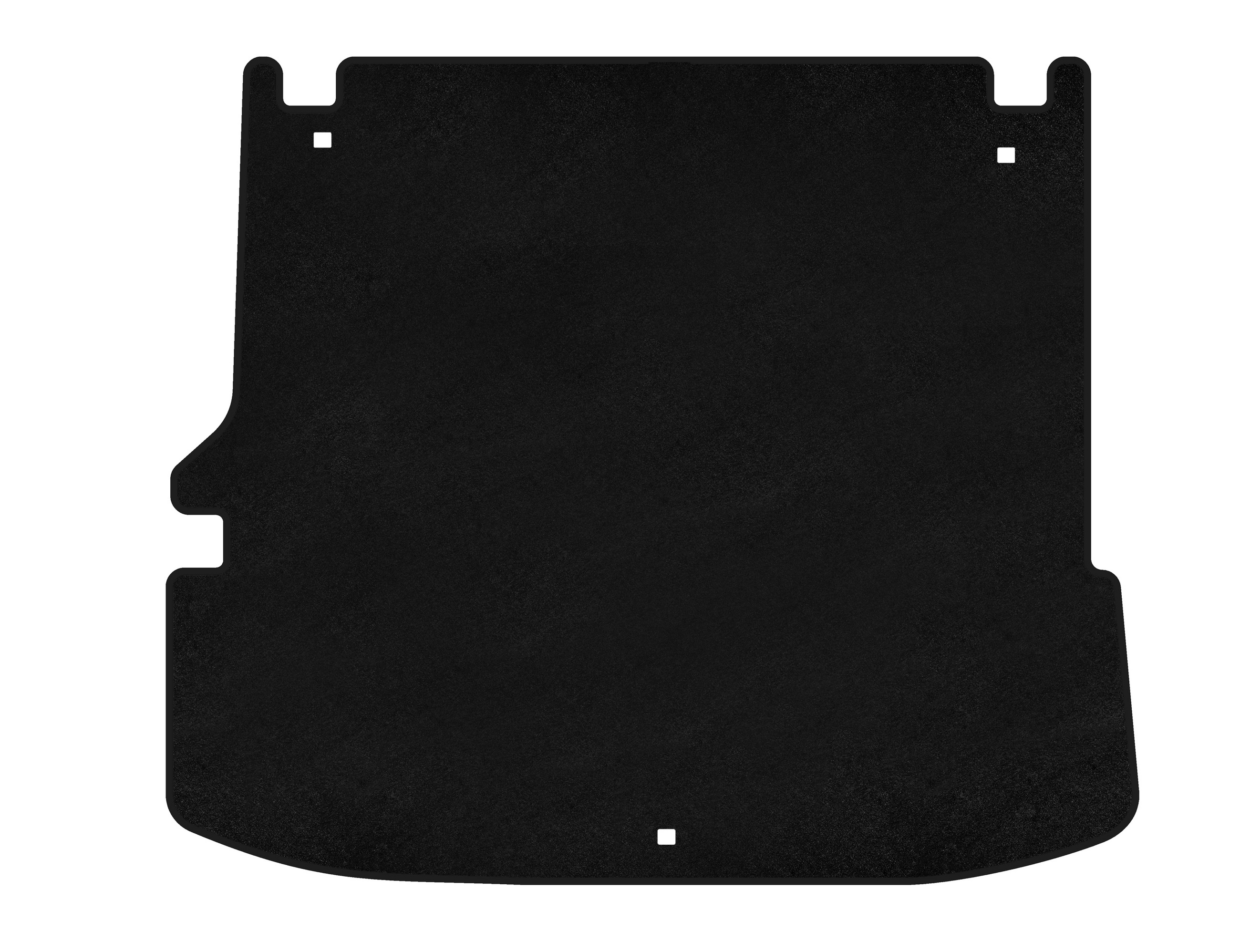 Килимок багажника текстильний Premium V2 (з сабвуфером, 7-ми місний, Чорний)