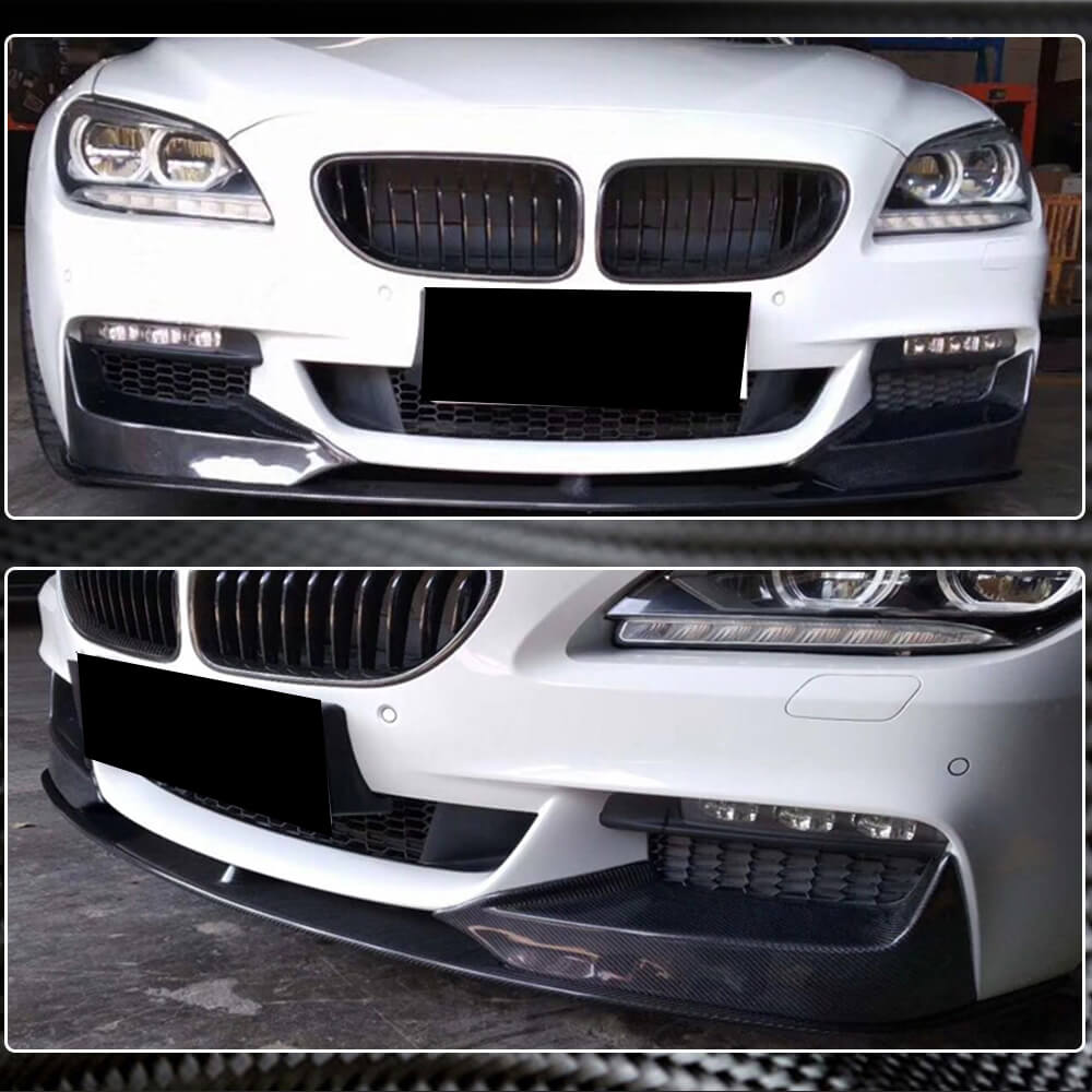 Накладка на передній бампер Lip V1 (для M-Sport, Карбон) 4