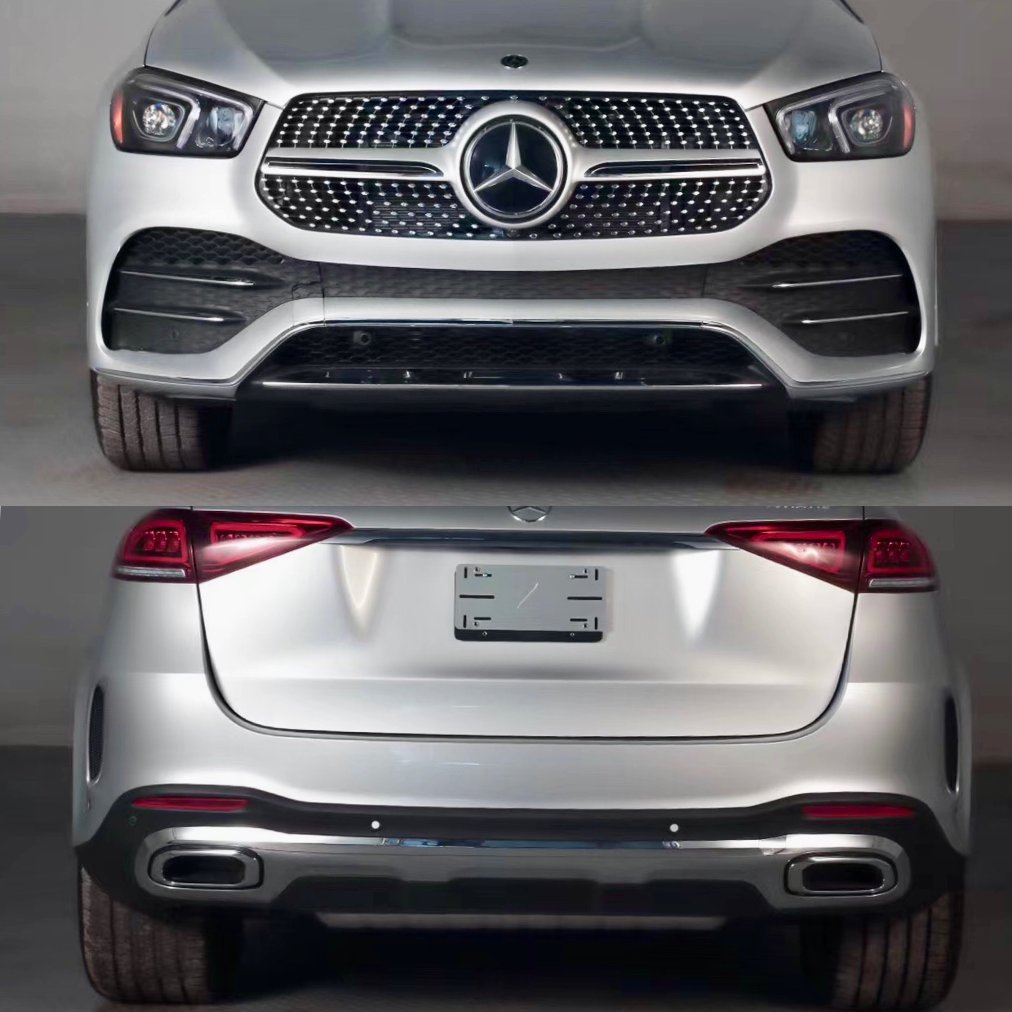 Обвіс AMG Line Mercedes GLE V167 2019-2022 (решітка, передній / задній бампера) 2