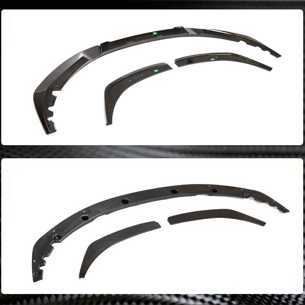Накладка на передній бампер Lip V3 (для G22/G23 M-Sport, Карбон) 5