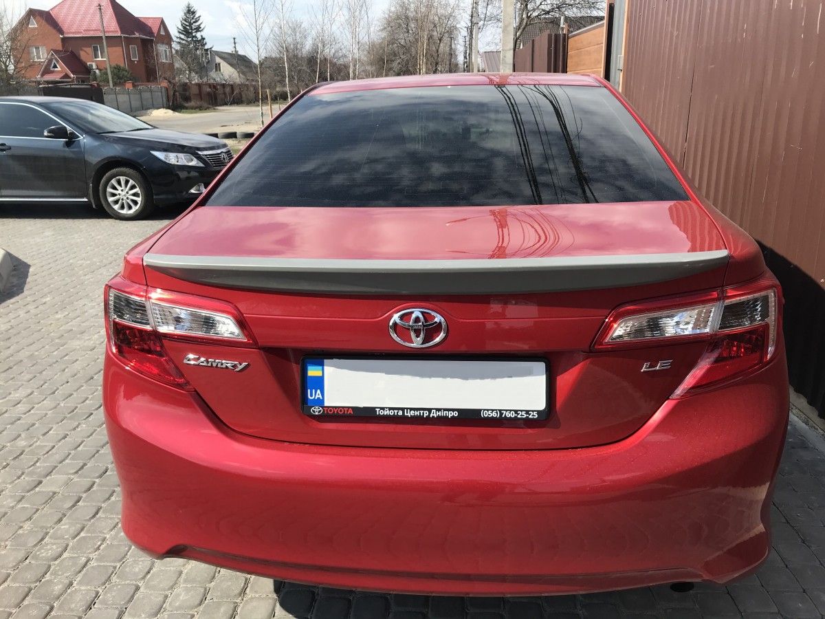 Спойлер ліп багажника Toyota Camry 50 USA 2012-2014 ABS пластик під фарбування 5