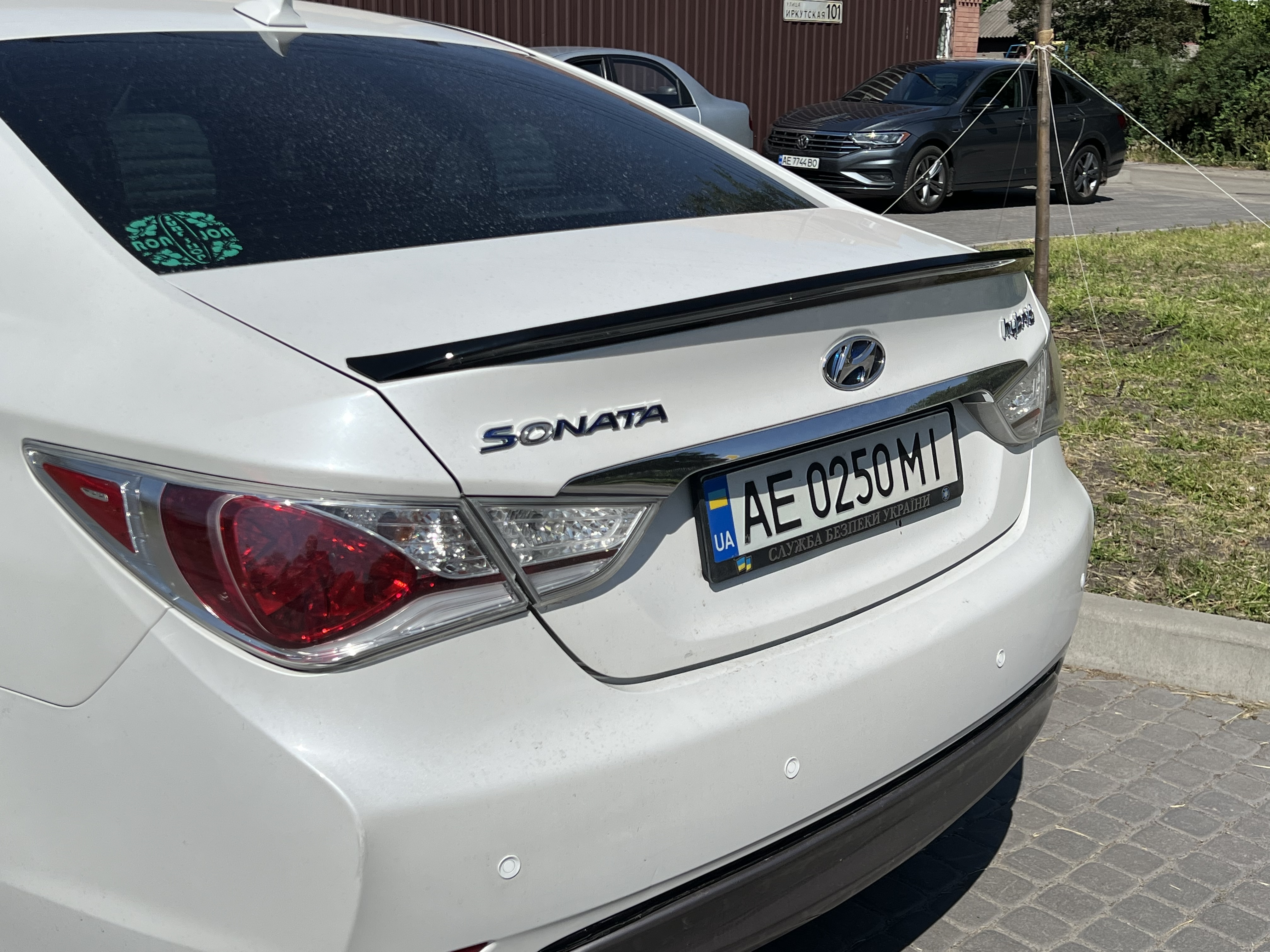 Спойлер лип Hyundai Sonata YF 2010-2015 ABS пластик, колір чорний глянець 6