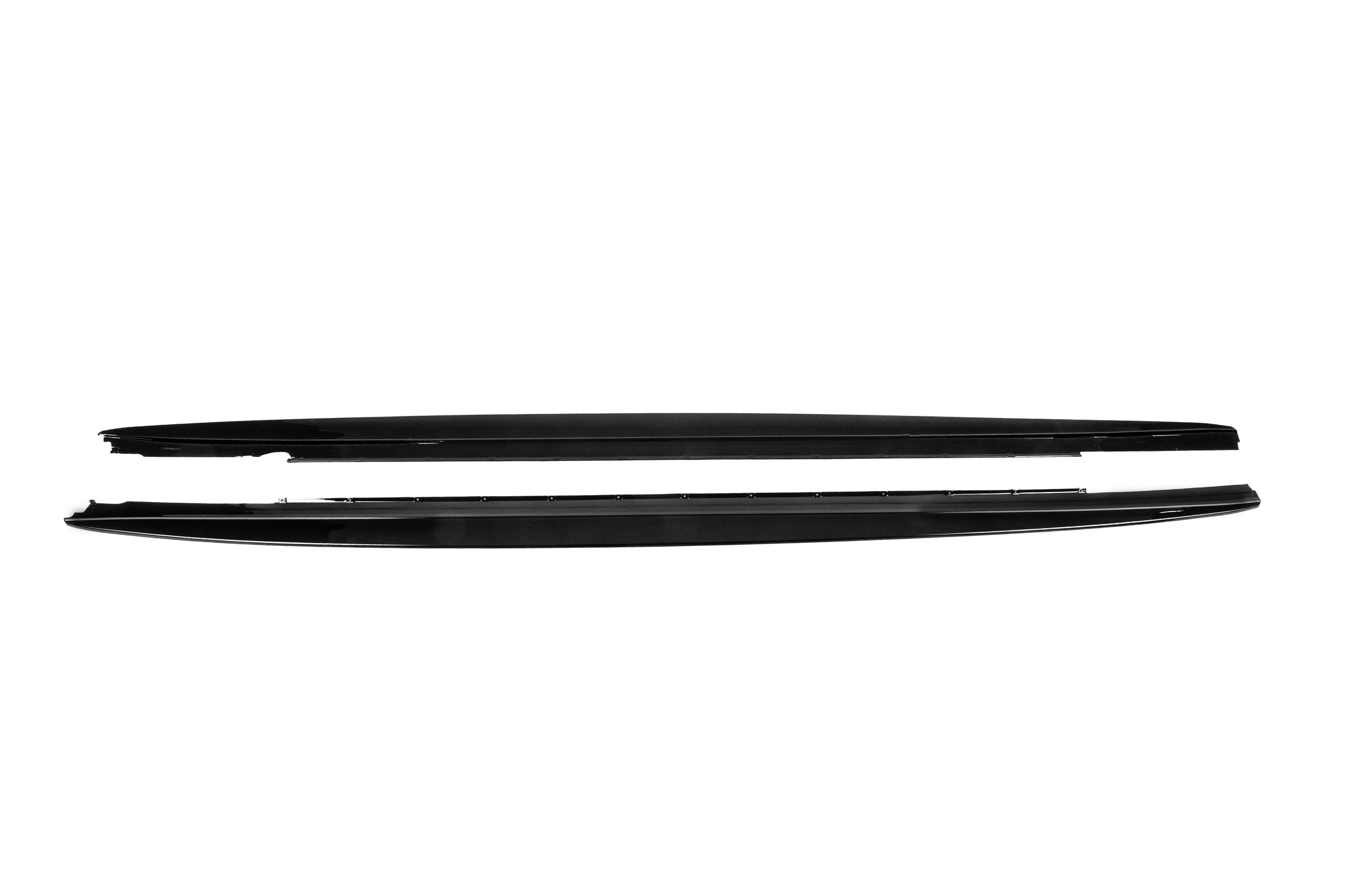Накладки на пороги ABS (під M-Sport/M5 пороги, чорний глянець) 2