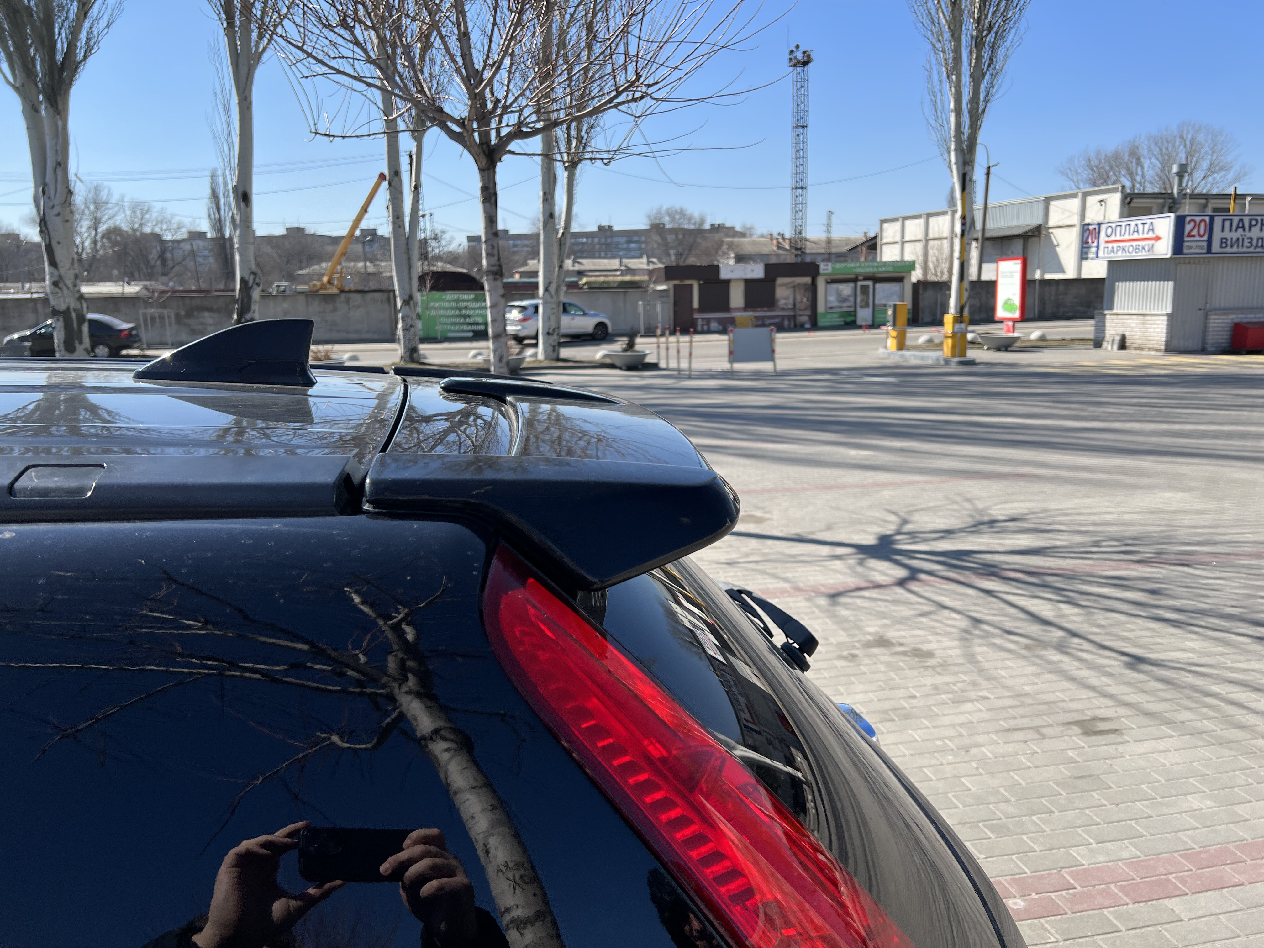 Спойлер козирок Honda CRV 2006-2012 ABS пластик під фарбування 5