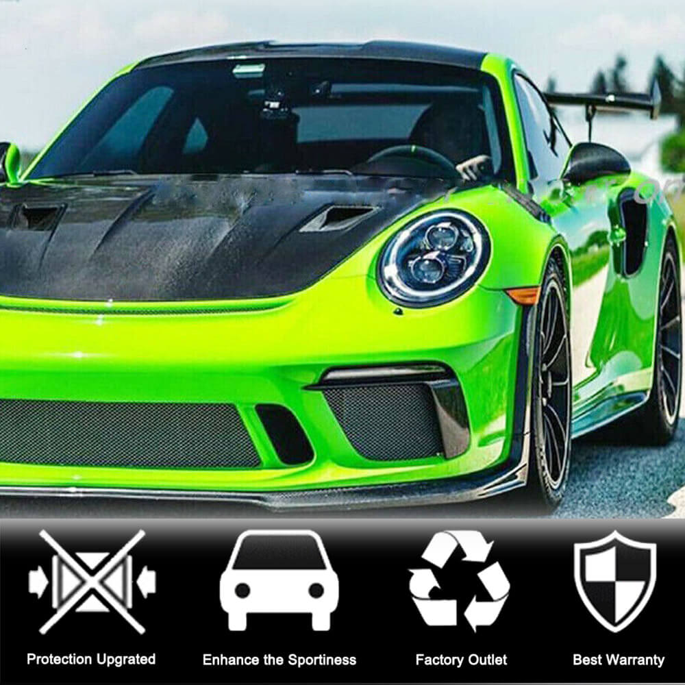 Накладки на передній бампер V2 (для GT3 (RS) 2017-2019, Карбон) 3