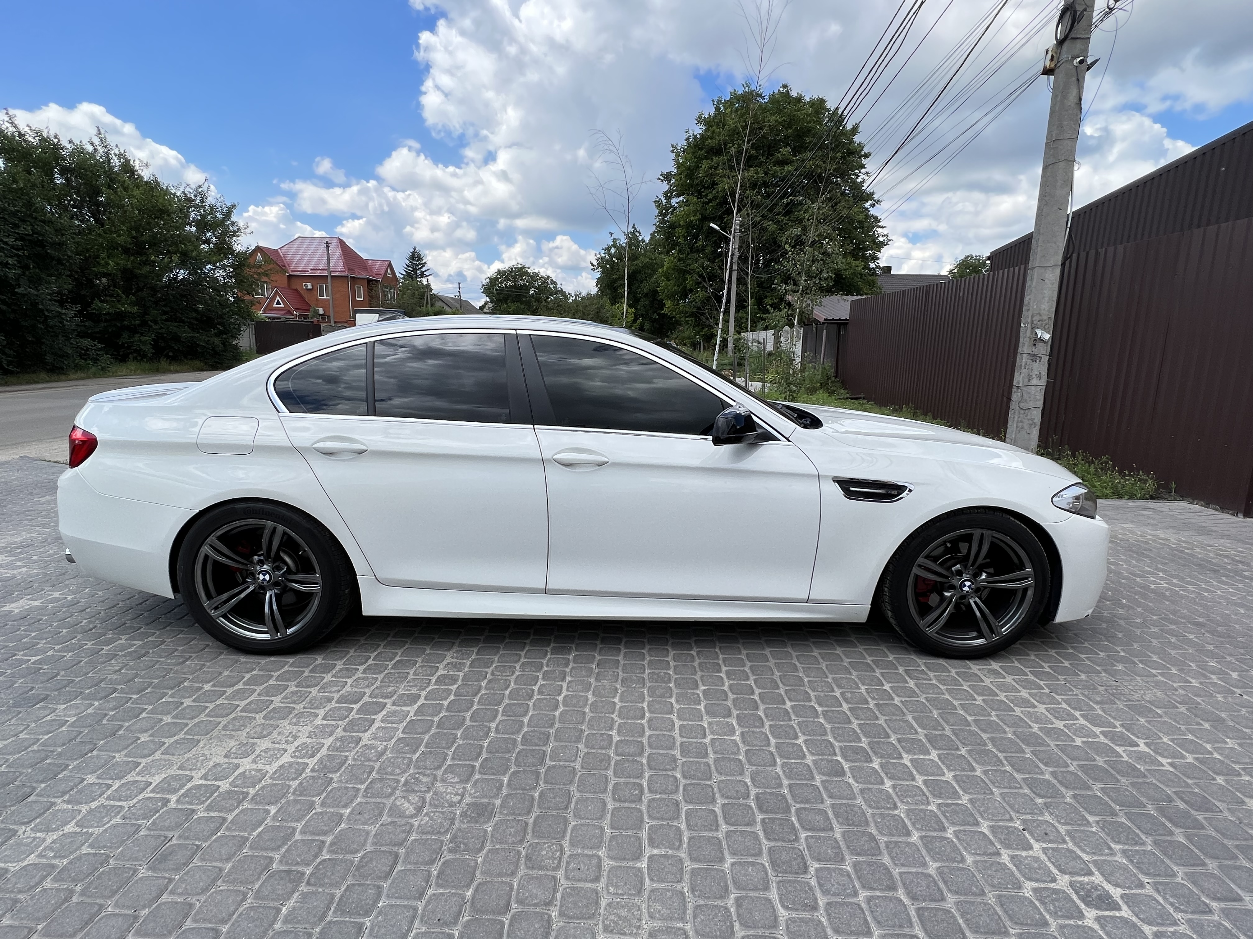 Накладки на пороги M-paket BMW 5 series F10 F11 2010-2016 2