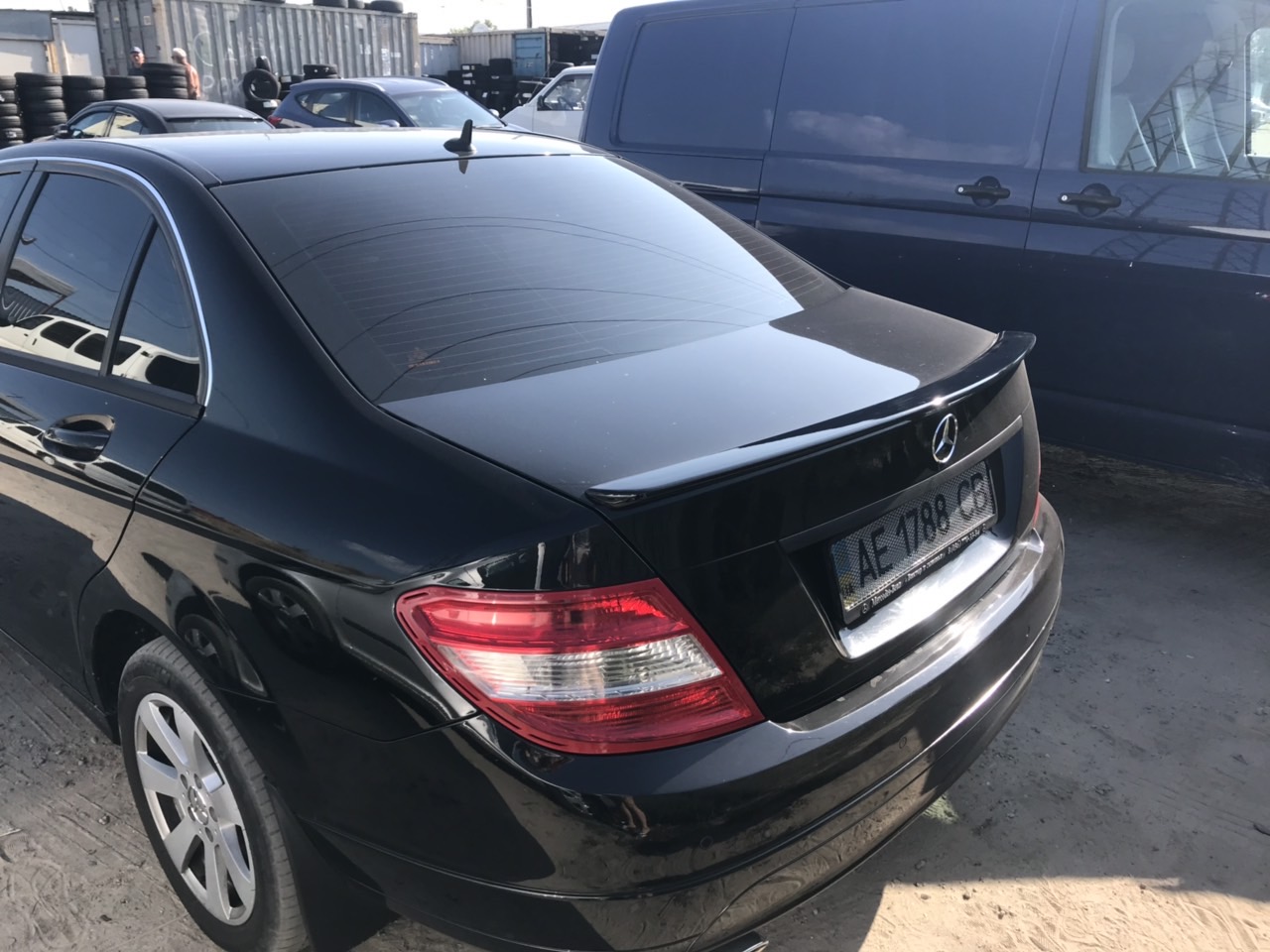 Спойлер ліп на багажник Mercedes-Benz C-class W204 2007-2014 ABS пластик під фарбування 2