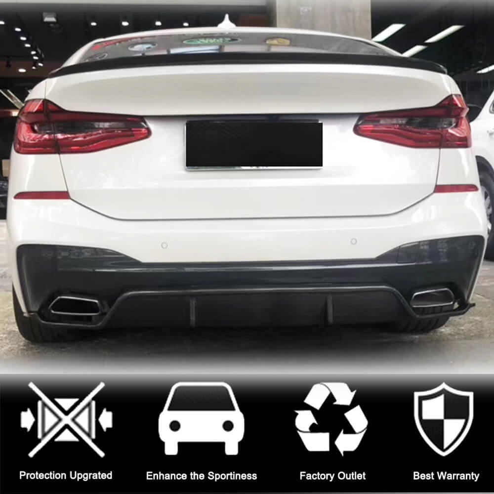 Дифузор заднього бампера V1 (для M-Sport 2017-2020, Карбон) 2