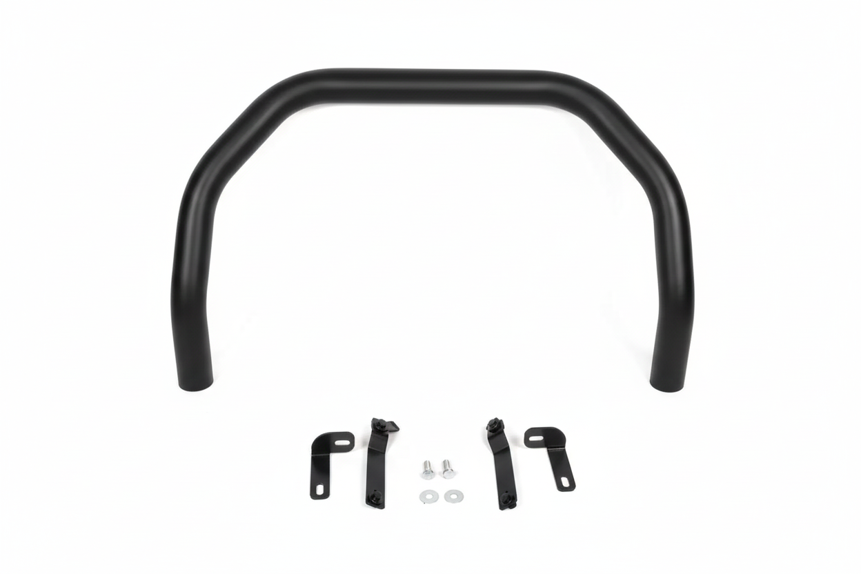 Кенгурятник WT007 Black (нерж)