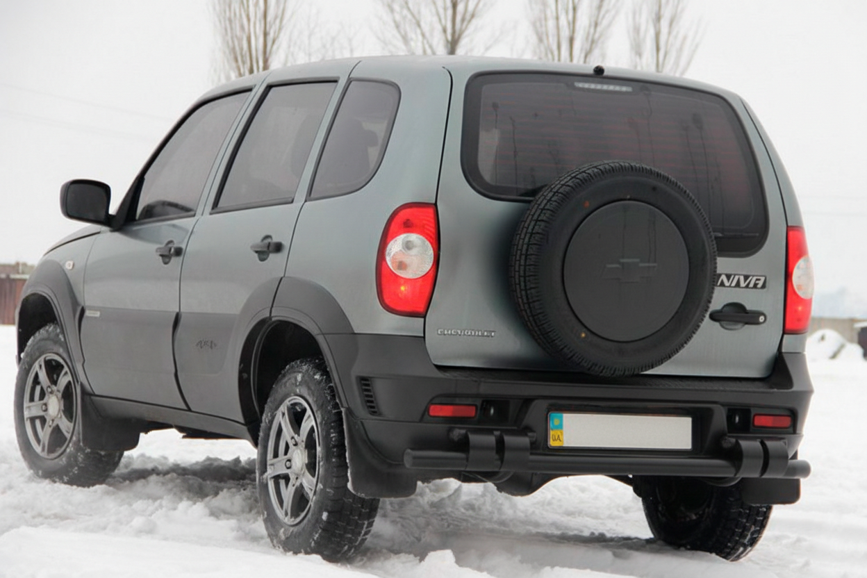 Задня дуга AK015 Black (нерж.) 3
