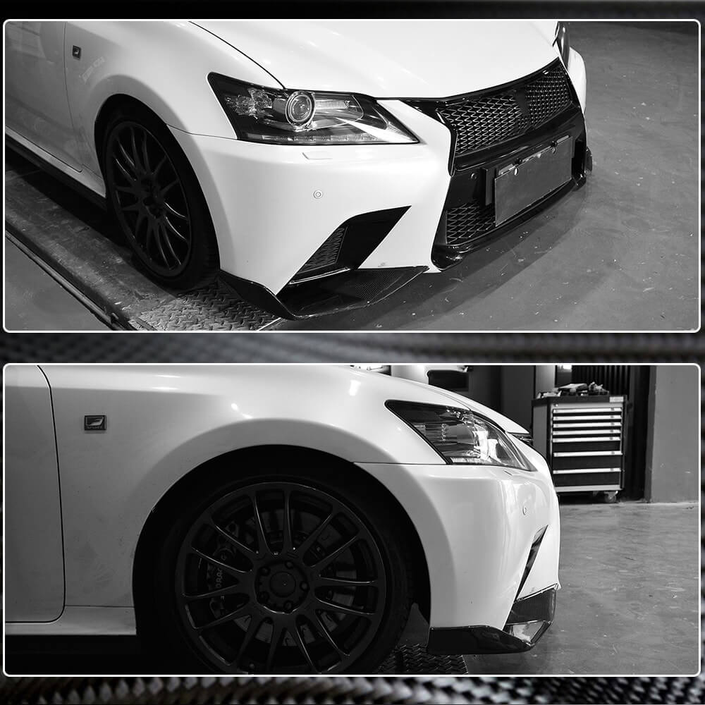 Накладки на передній бампер (для F-Sport 2011-2015, Карбон) 4