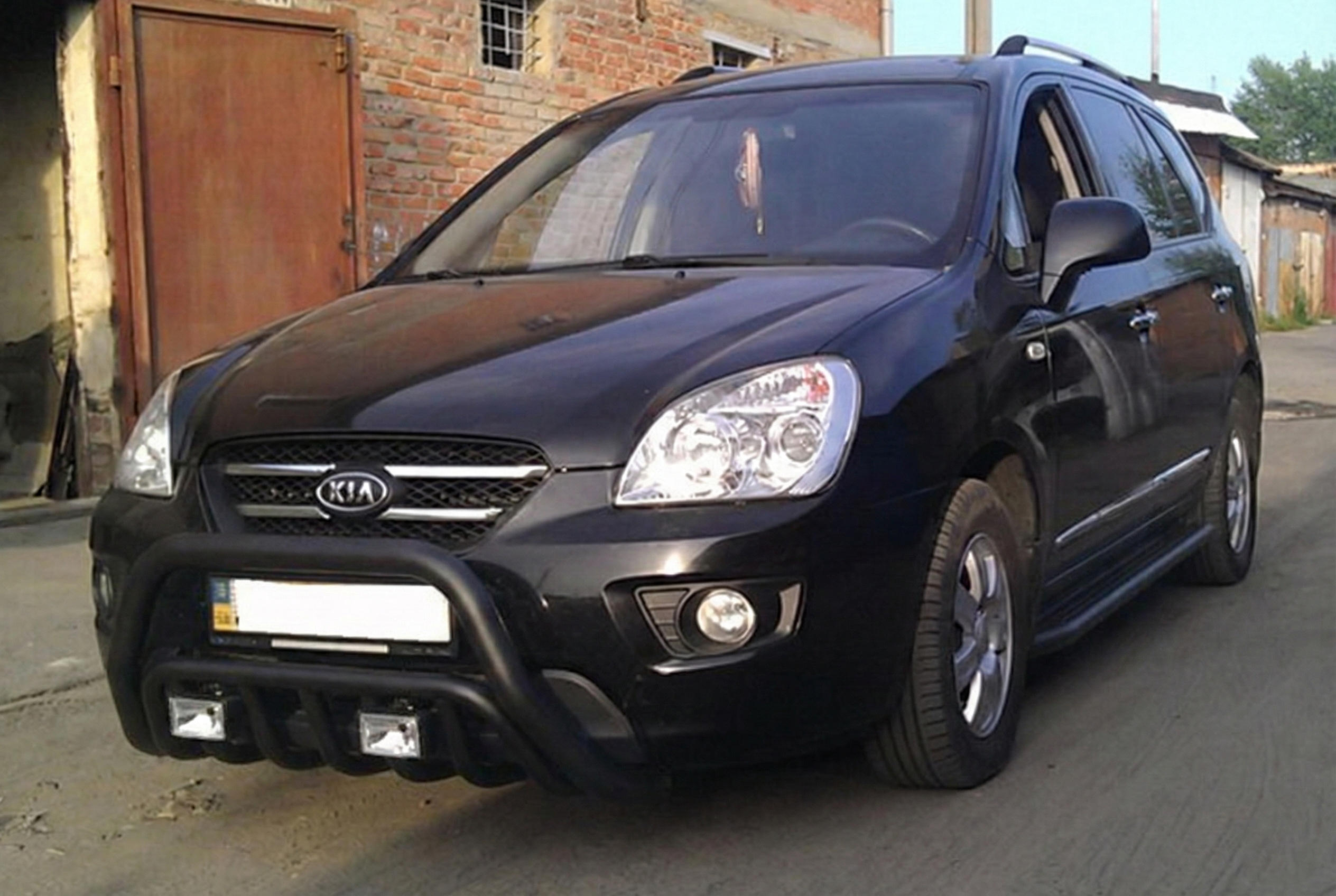Кенгурятник WT002 Black (нерж) 2