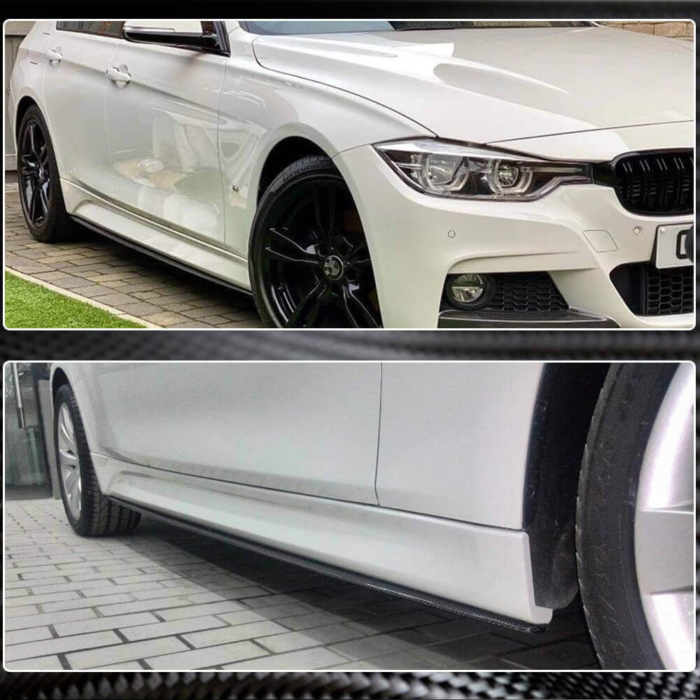 Накладки на пороги V1 (під M-Sport пороги, Карбон) 4