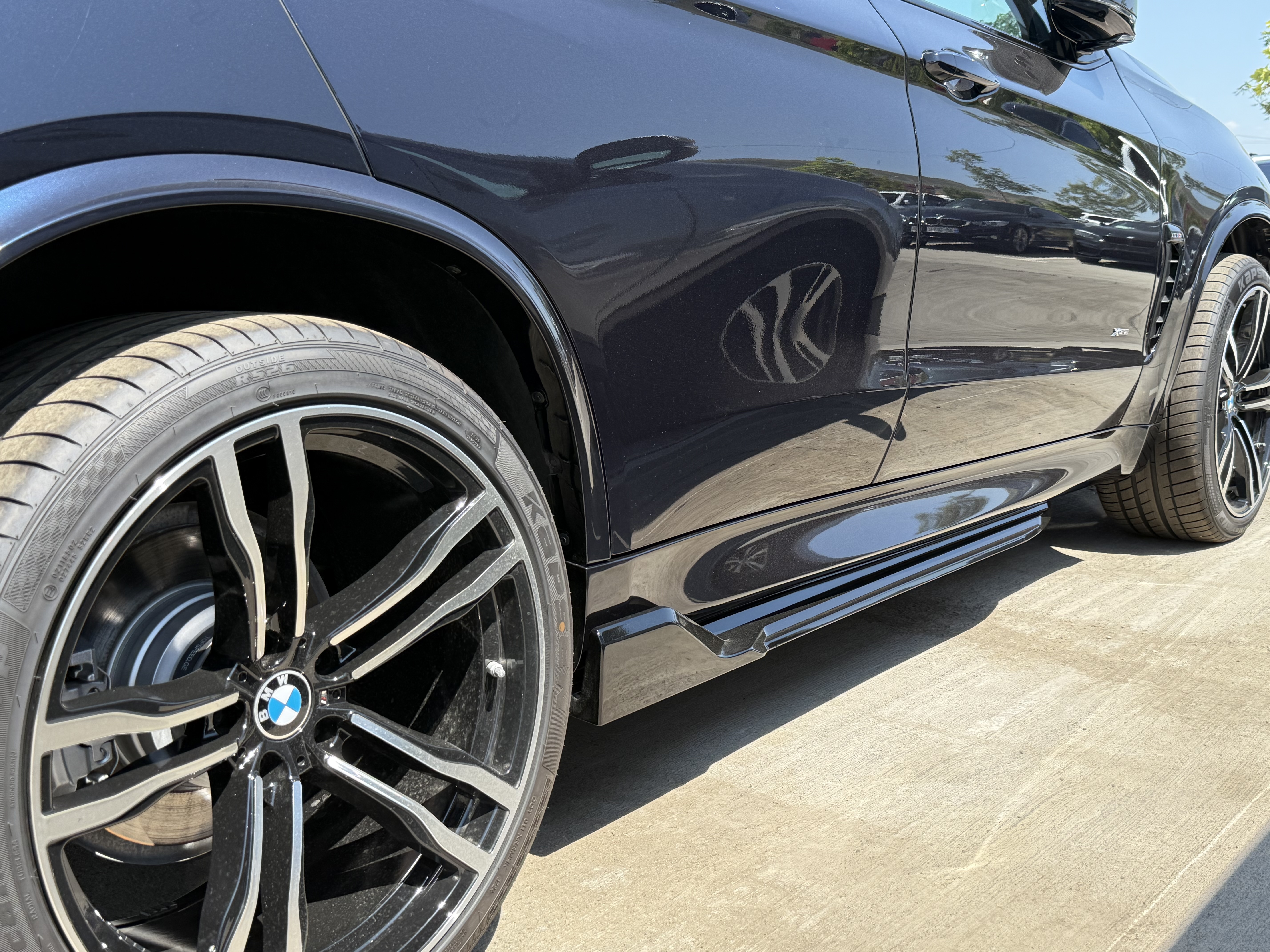 Накладки під пороги Paradigma M-Perfomance BMW X5 F15 2шт., колір чорний глянець 4