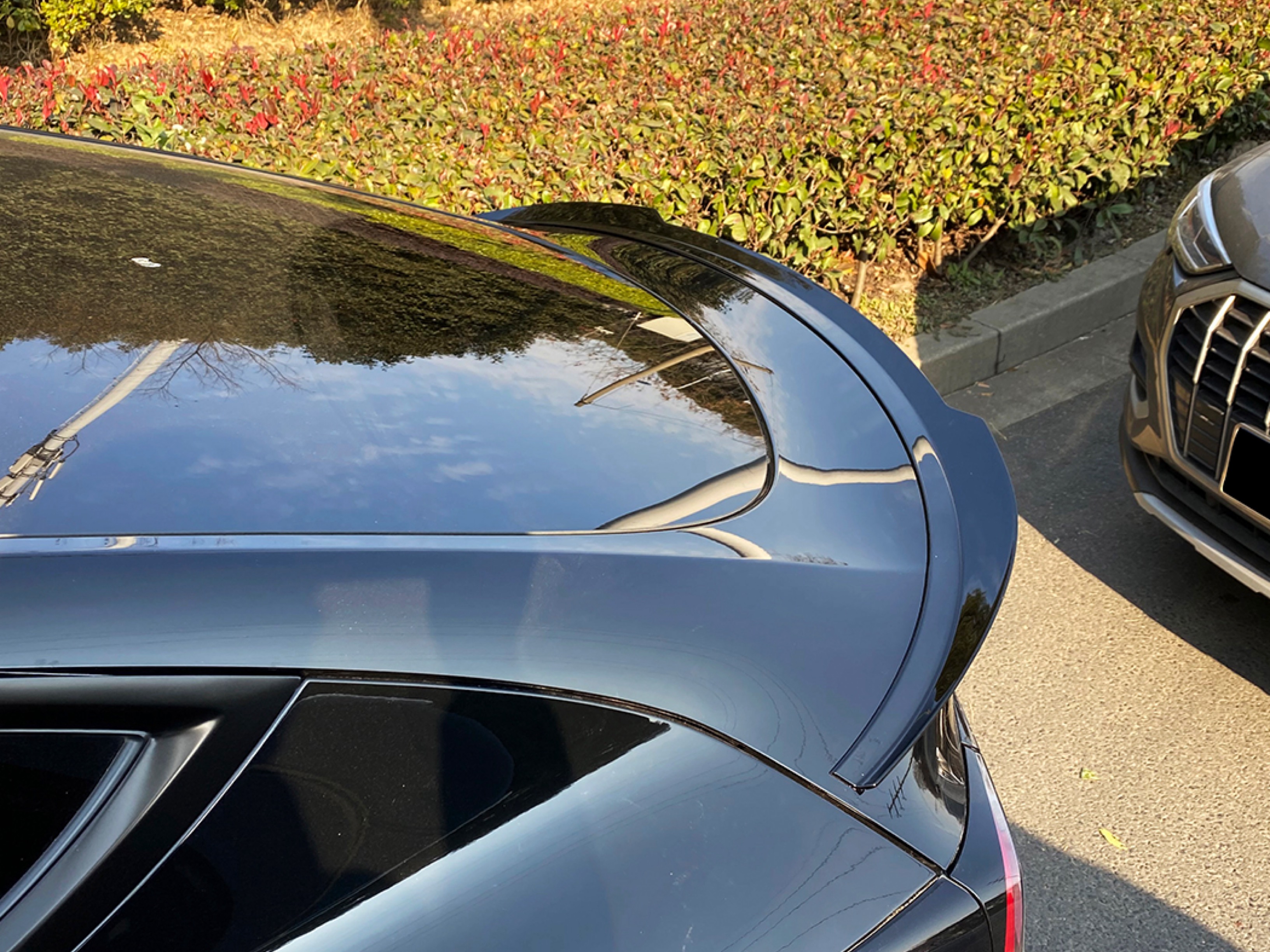Спойлер ліп Maxton Design для Tesla Model Y 2020-2024 ABS пластик, колір чорний глянець 2