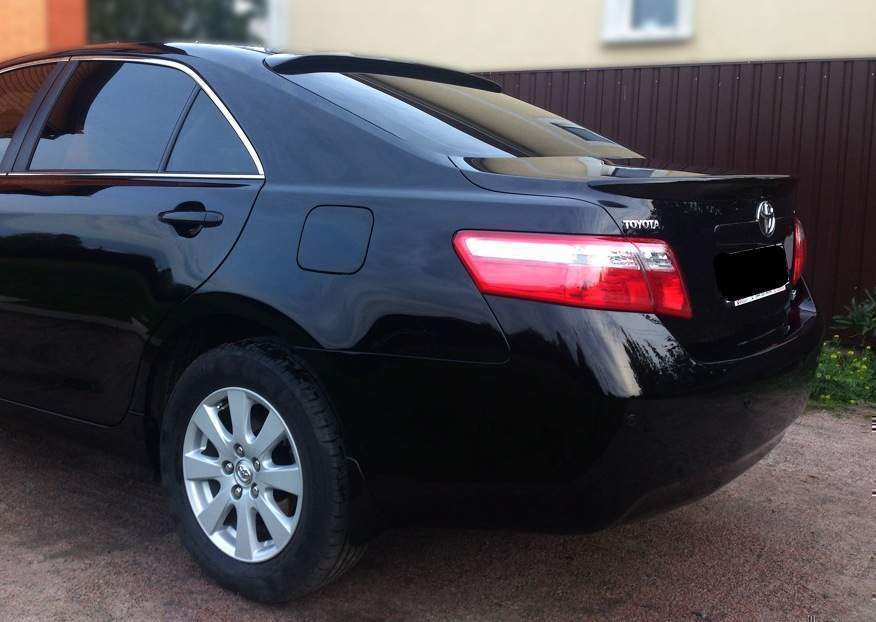 Спойлер ліп багажника Toyota Camry 40 2006-2011 ABS пластик у чорному кольорі 5