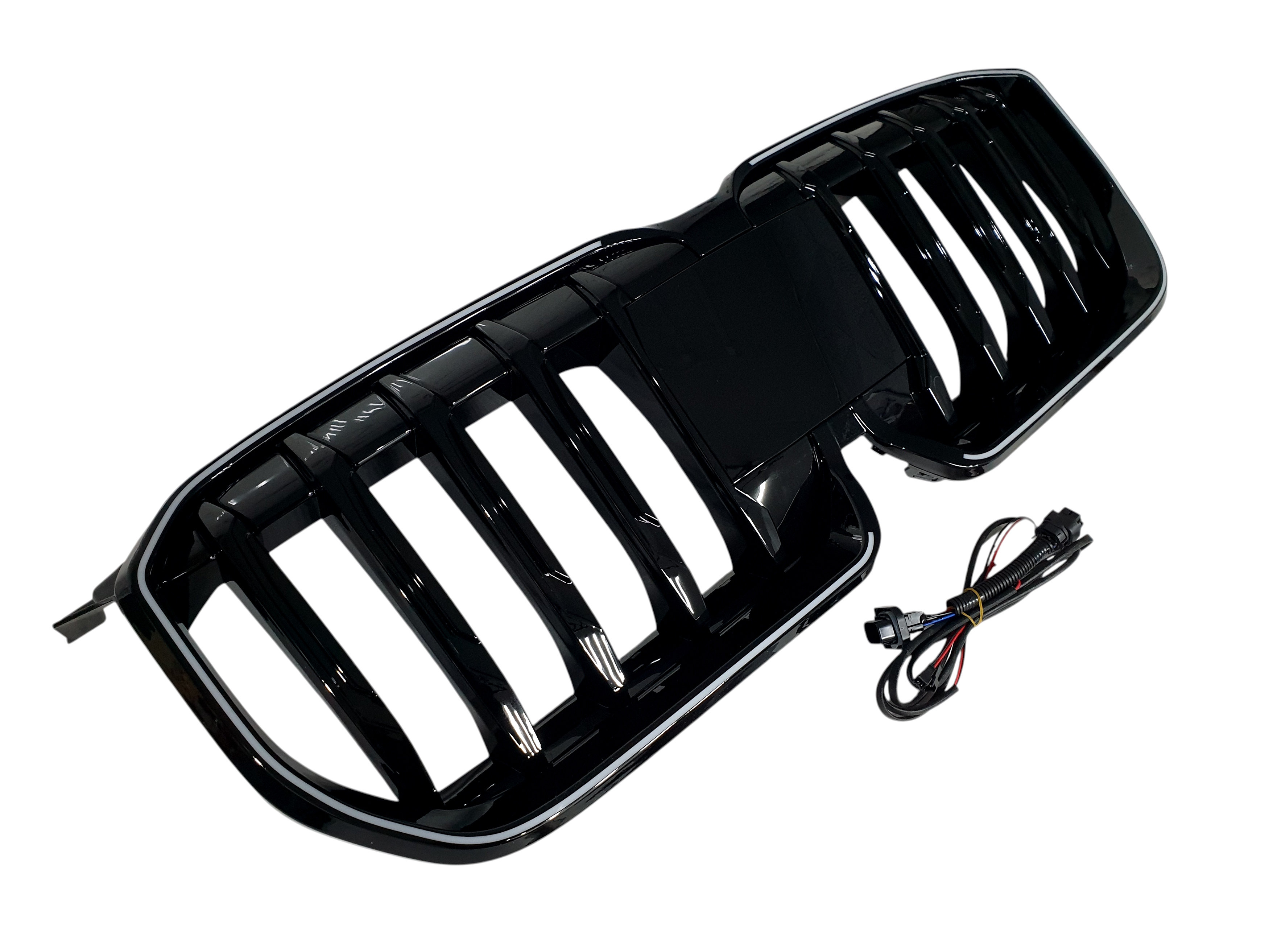 Ніздрі Чорний глянець LED (Iconic Glow) на BMW X1 U11 2022-2024 року 4