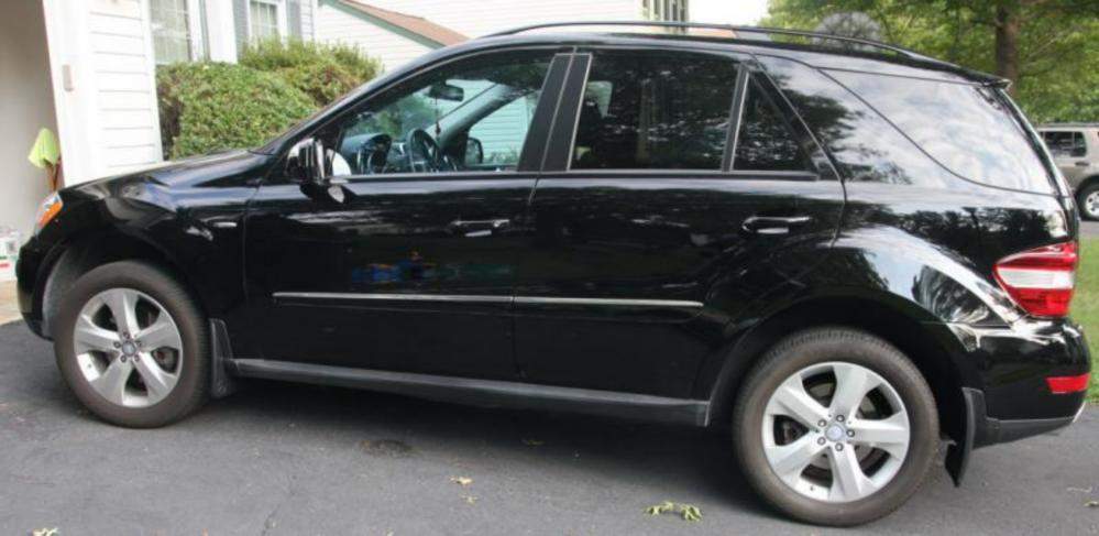Бризковики Mercedes Benz ML 164 2005-2010 без порогів комплект 4шт 4