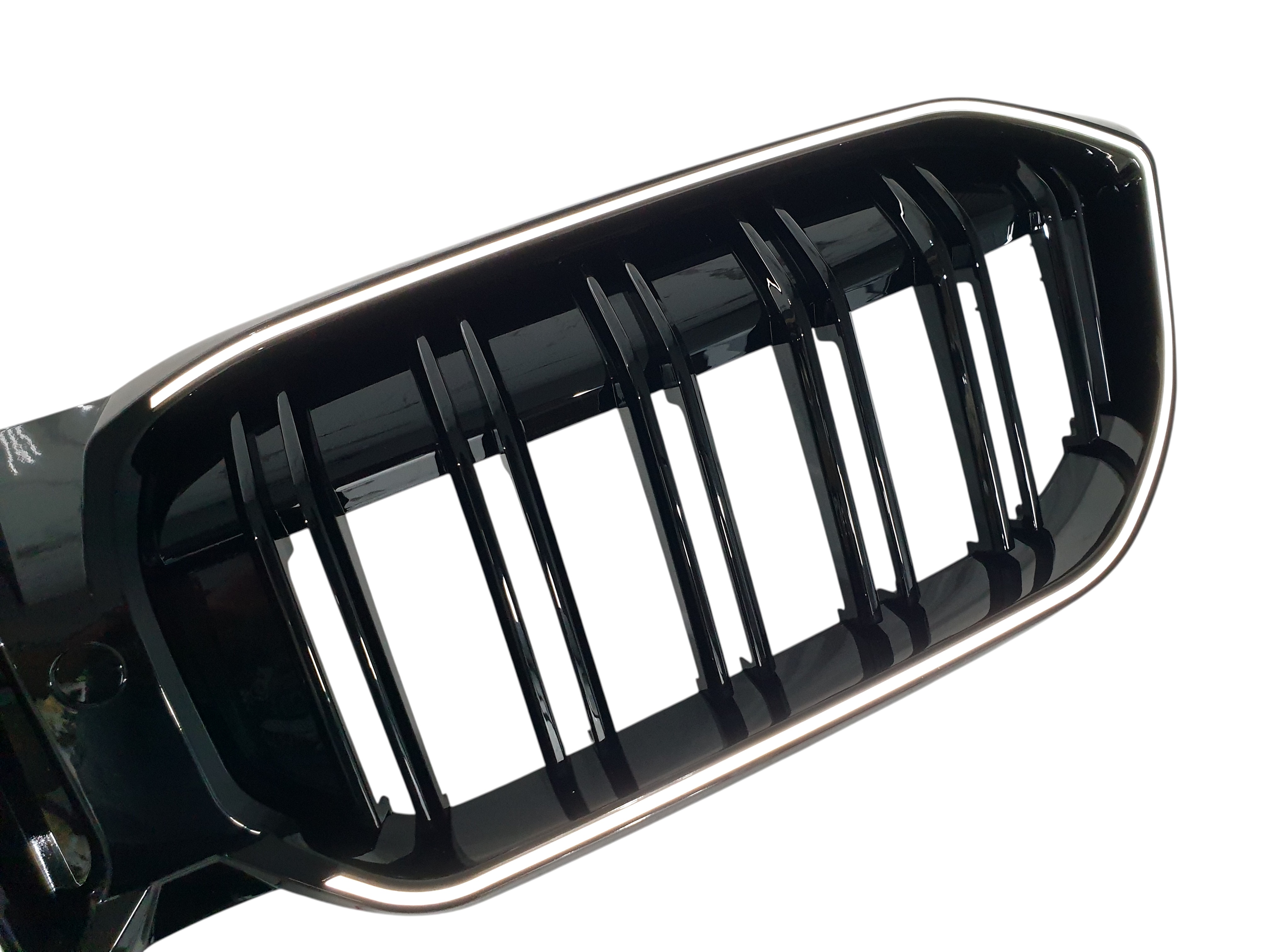 Ніздрі Чорний глянець LED (Iconic Glow) 2bar на BMW 3 Series G20 / G21 2022-2024 року 3
