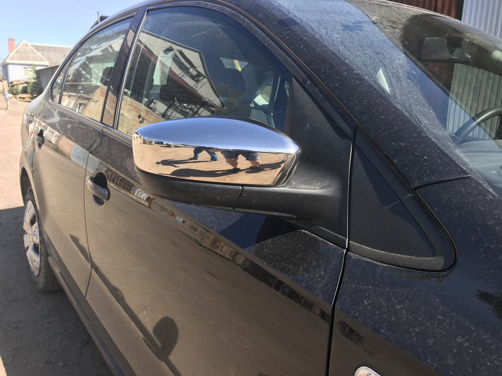 Накладки на дзеркала Sedan (2 шт., нерж) 4