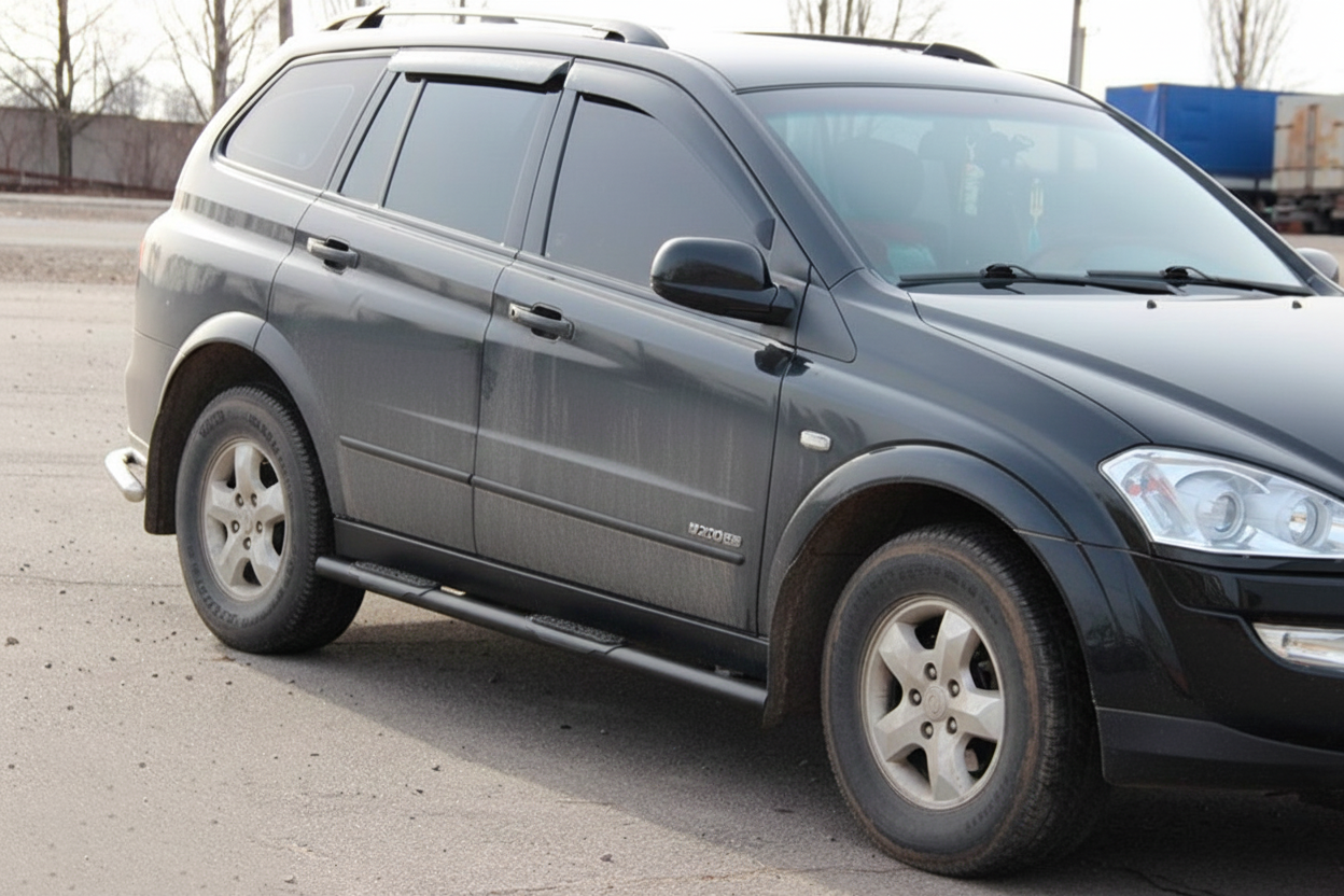 Бічні труби BB002 Black (2 шт., нерж.) 2