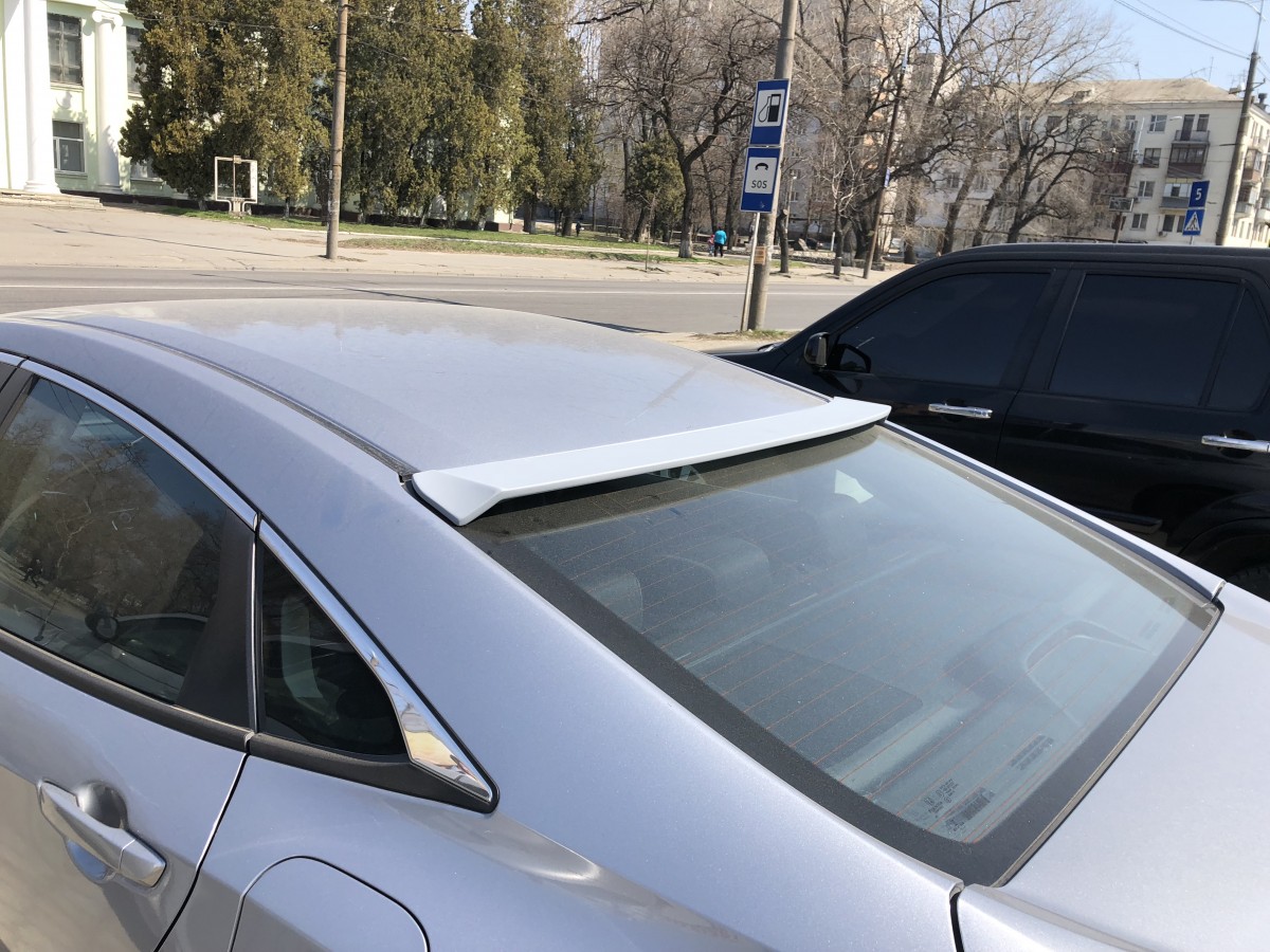 Козирок на скло Honda Civic 2016-ABS пластик під фарбування 4