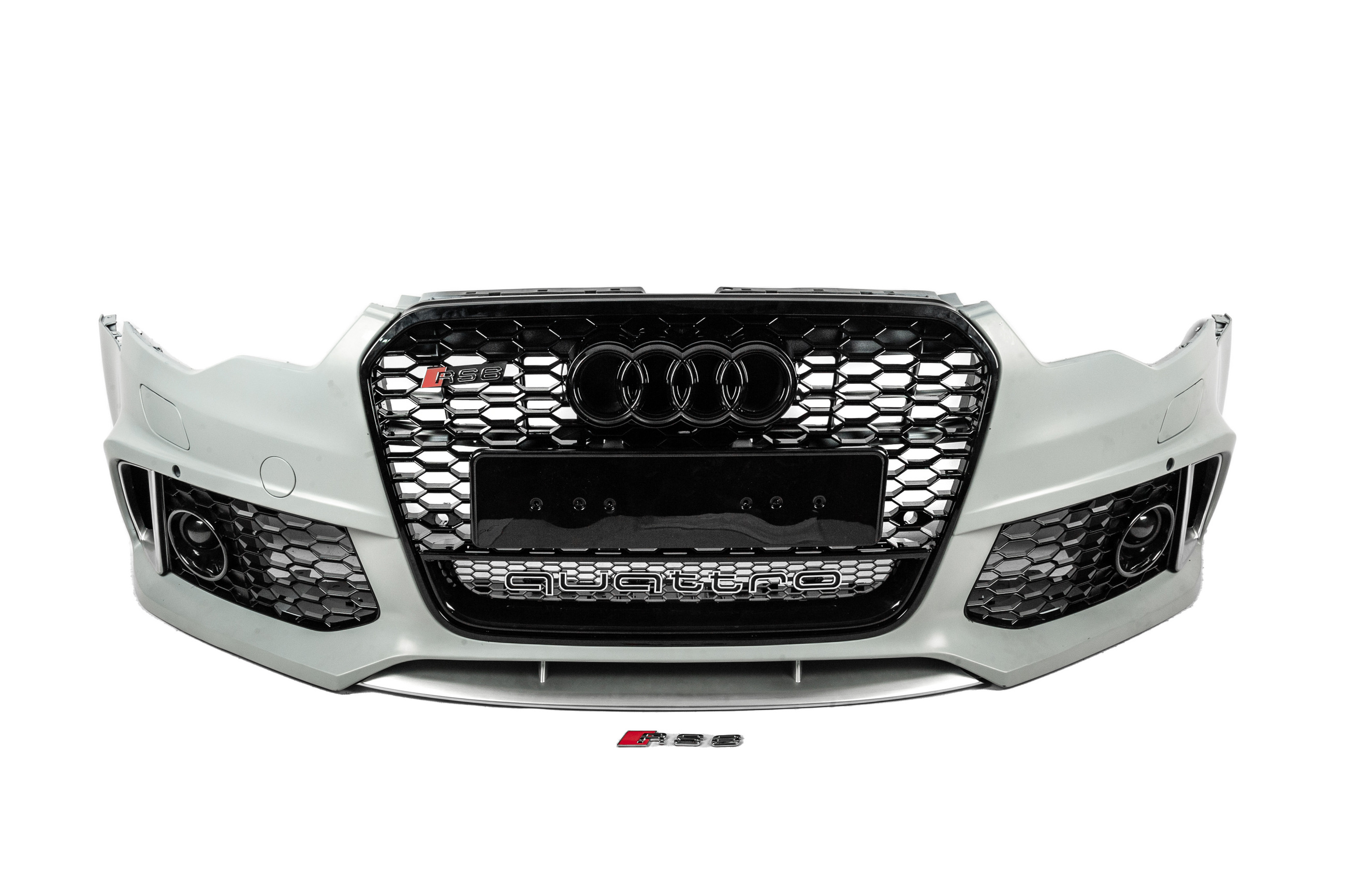 Передній бампер з чорною решіткою RS6-Style (2011-2014)