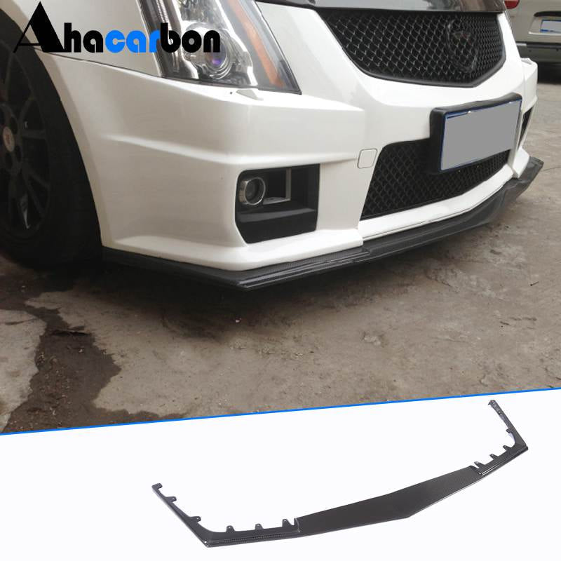 Накладка на передній бампер Lip V1 (для CTS V Coupe, Карбон)