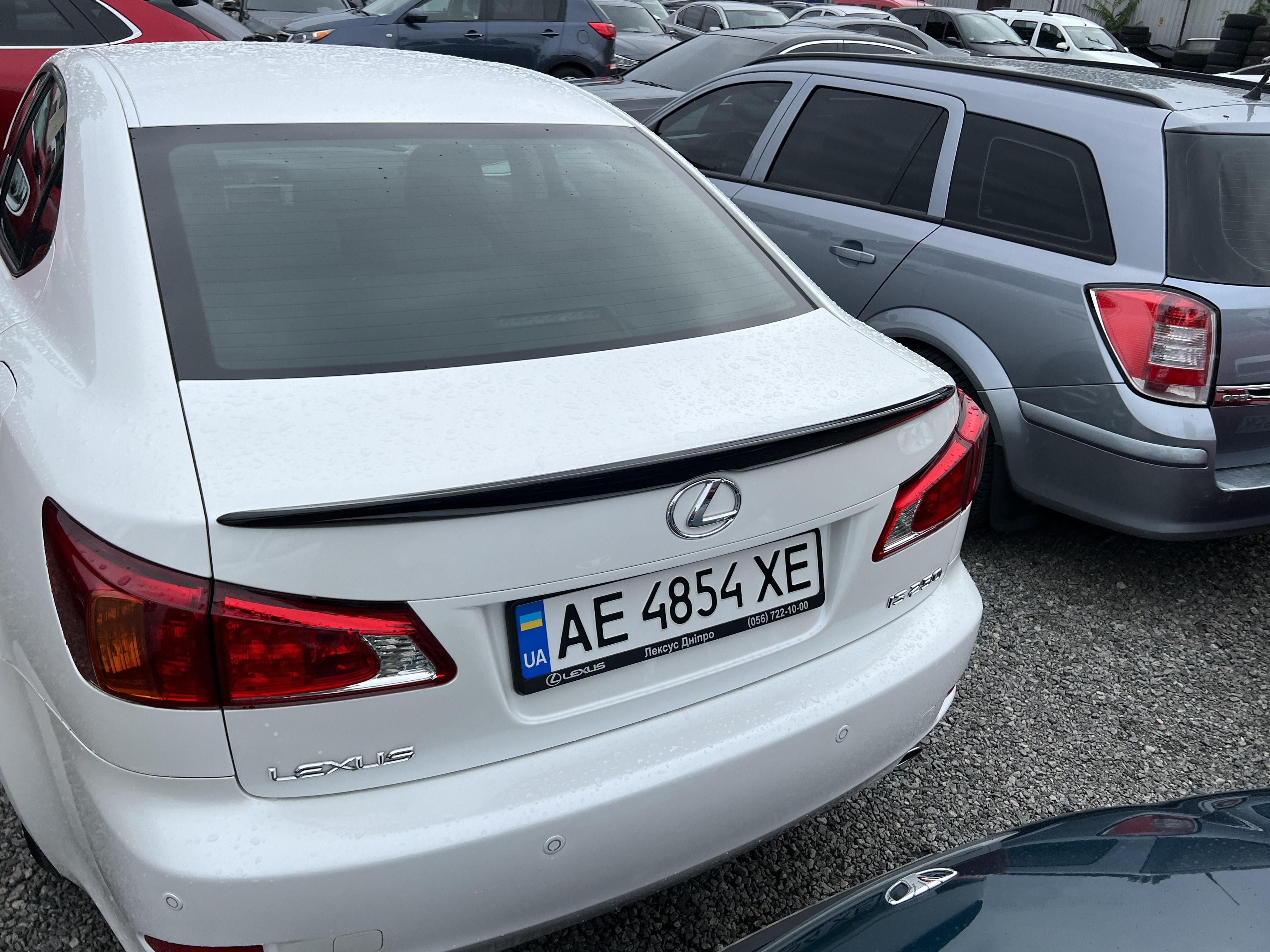 Спойлер лип багажника Lexus IS 2005-2012 ABS пластик, колір чорний глянець 5
