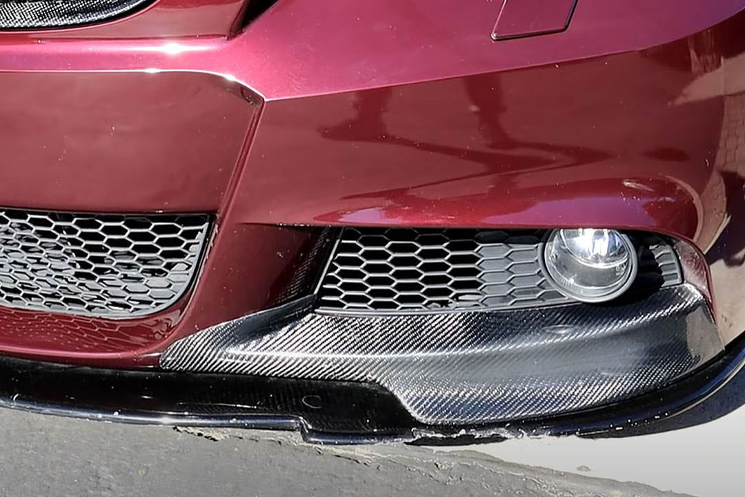 Накладки на передній бампер Flap (для E90 2008-2011 M-Sport, Карбон) 5